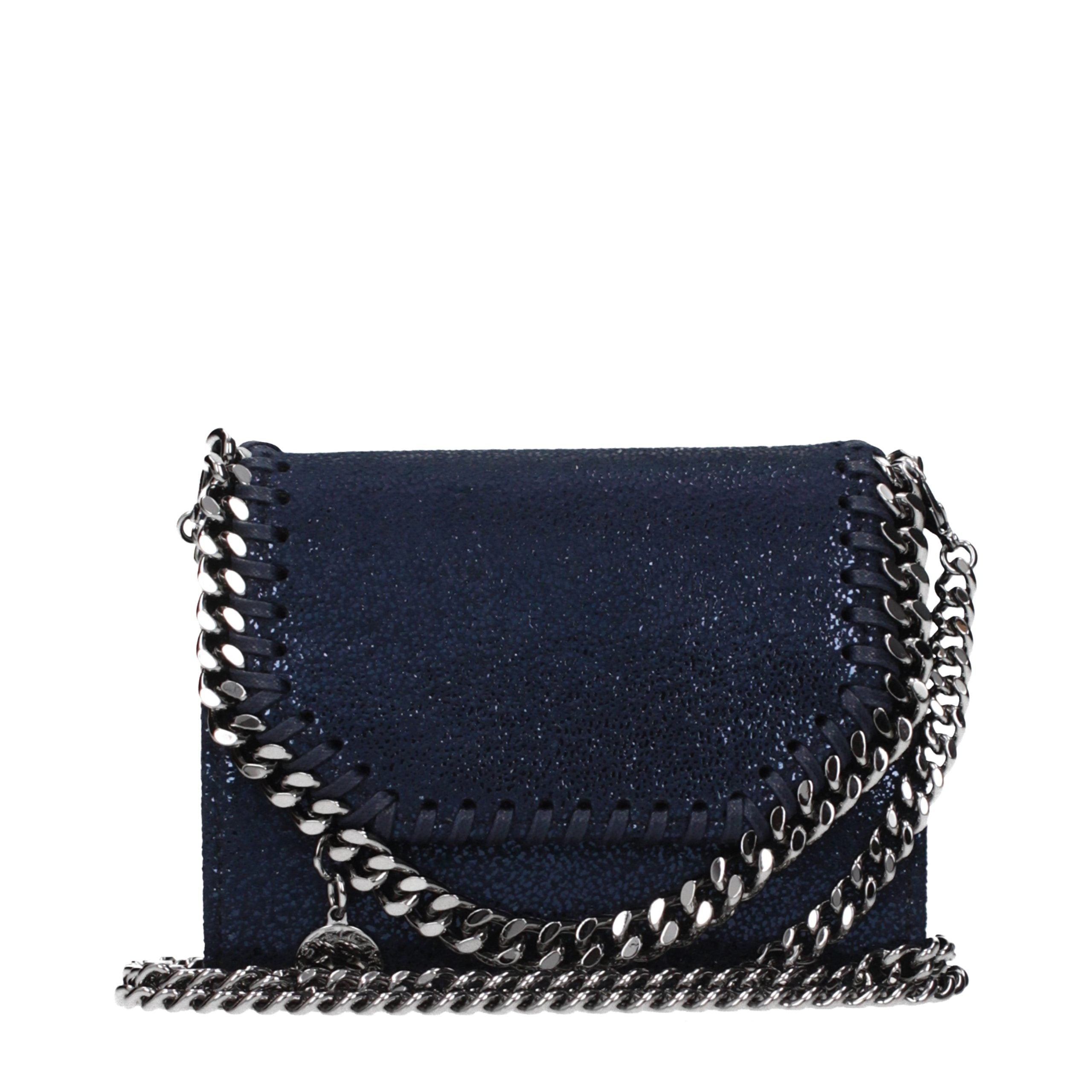 Stella McCartney Blaue Leder Geldbörse