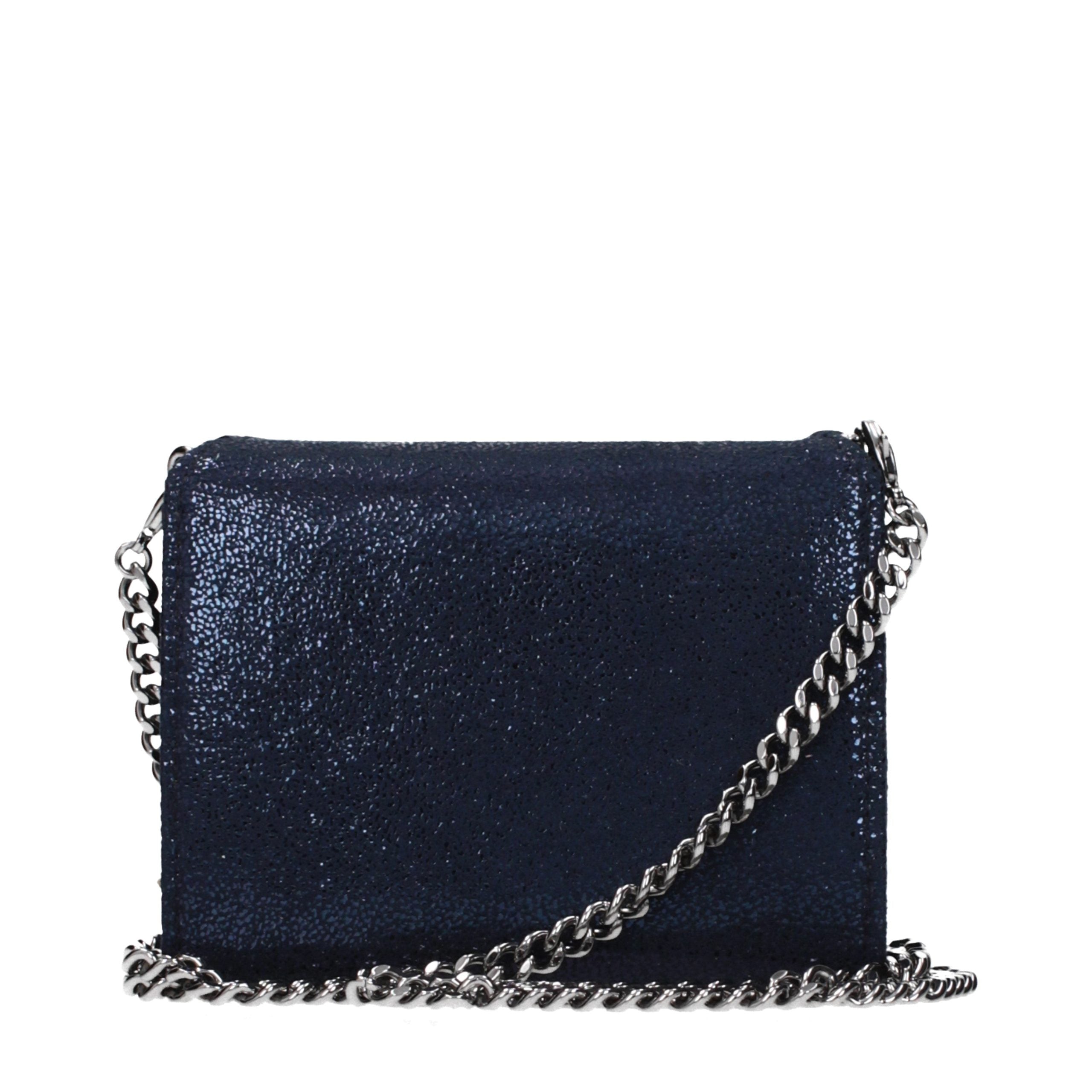 Stella McCartney Blaue Leder Geldbörse