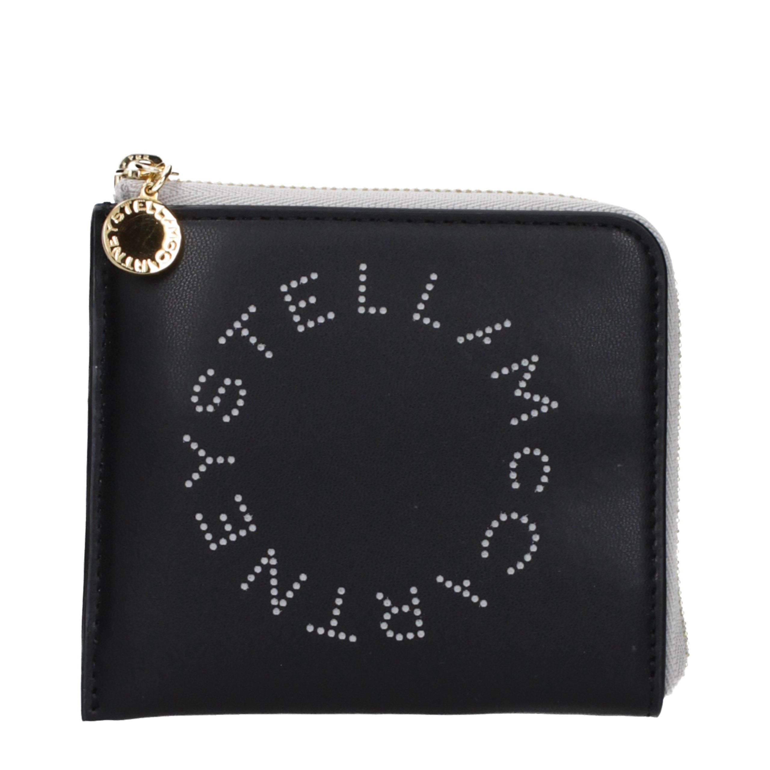 Stella McCartney Schwarzes Leder Portemonnaie