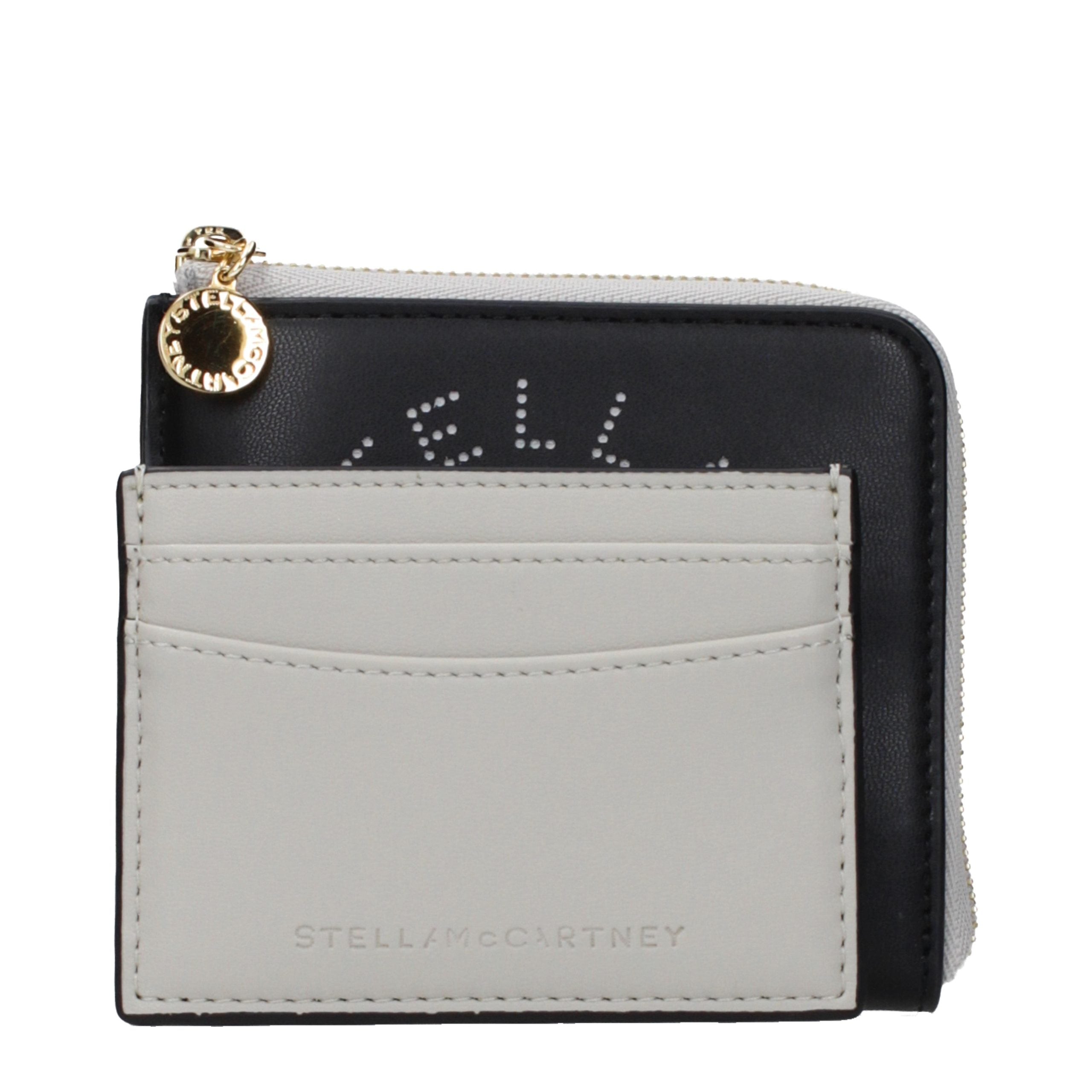 Stella McCartney Schwarzes Leder Portemonnaie