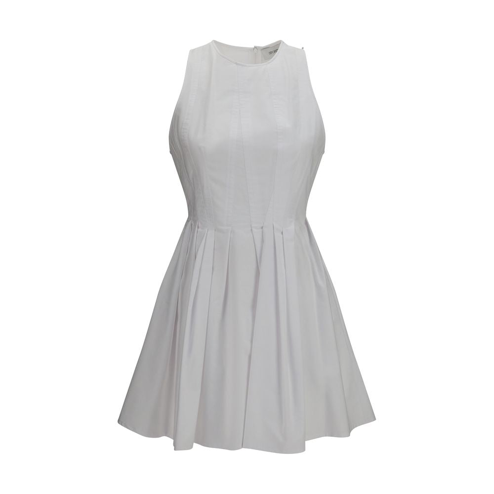 Max Mara Weißes Baumwoll-Freizeitkleid