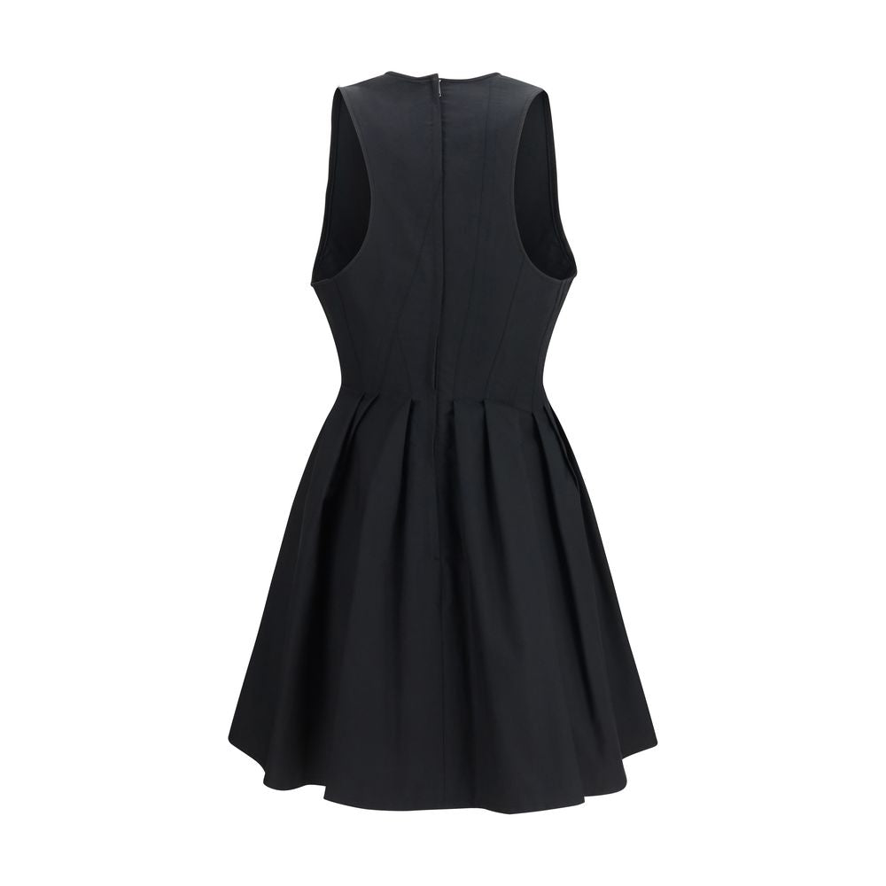 Max Mara Schwarzes Baumwoll-Freizeitkleid