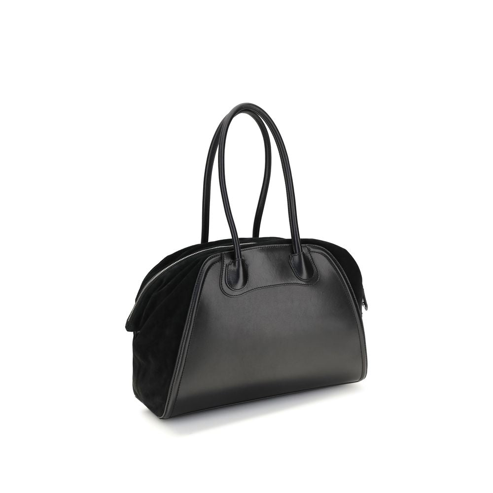 Vivienne Westwood Schwarze Bos Taurus Kalbsleder Schultertasche