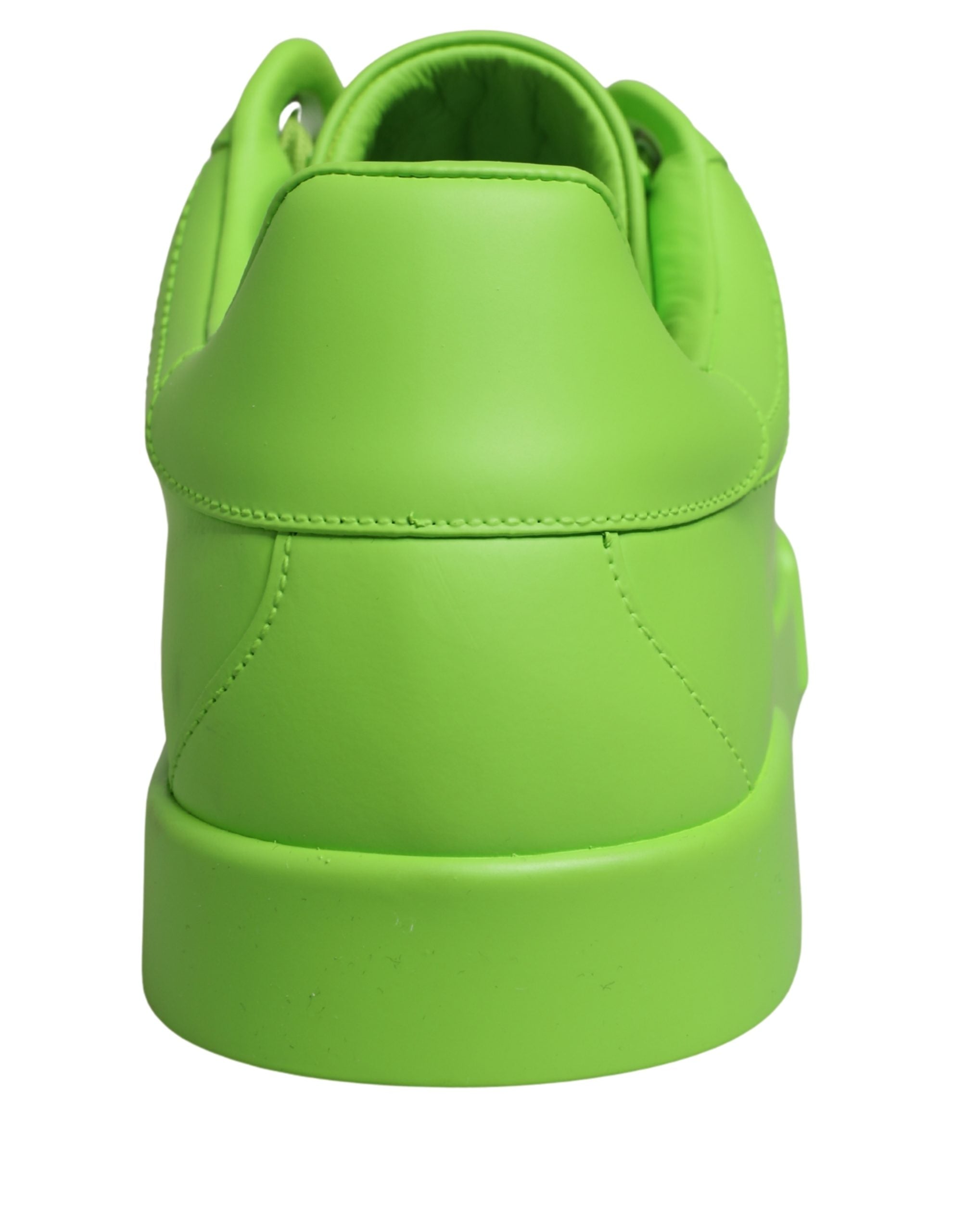 Dolce & Gabbana Grüne Portofino Low-Top Sneaker Schuhe aus Leder