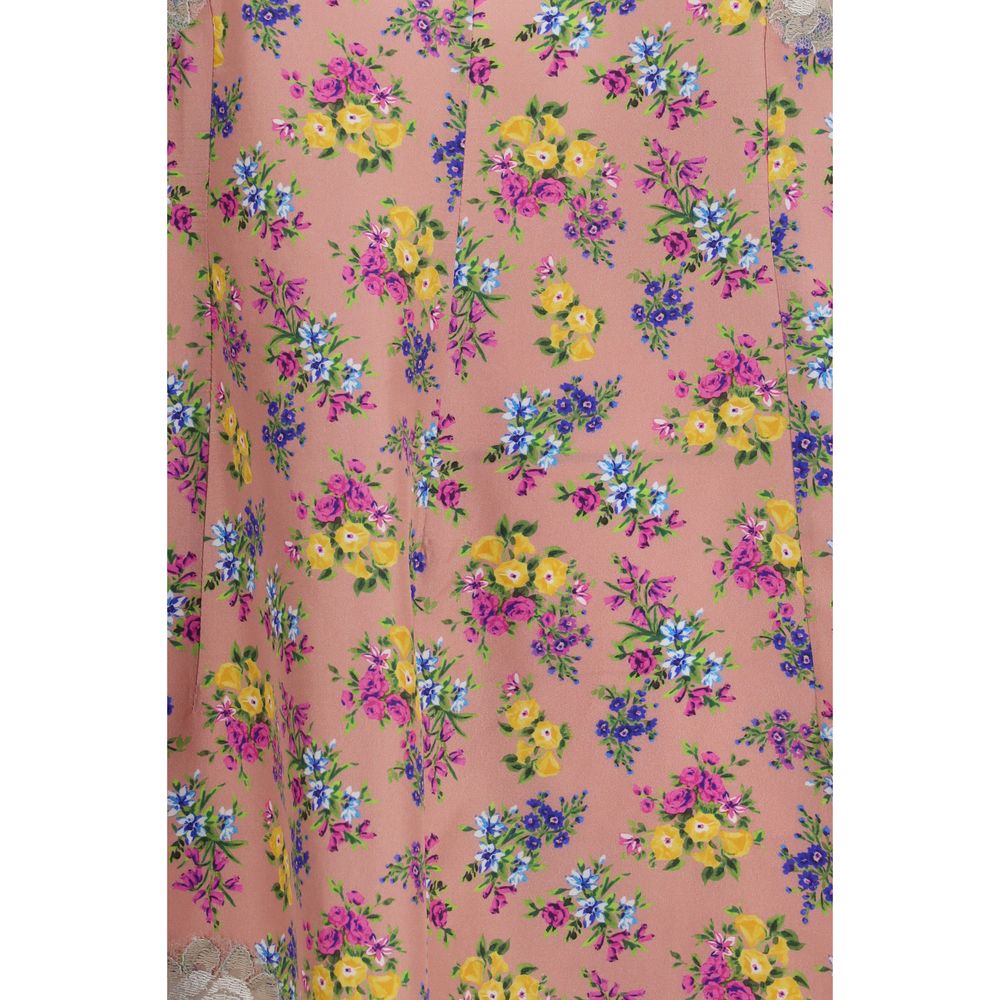 Dolce & Gabbana Mehrfarbiges Seiden-Freizeitkleid