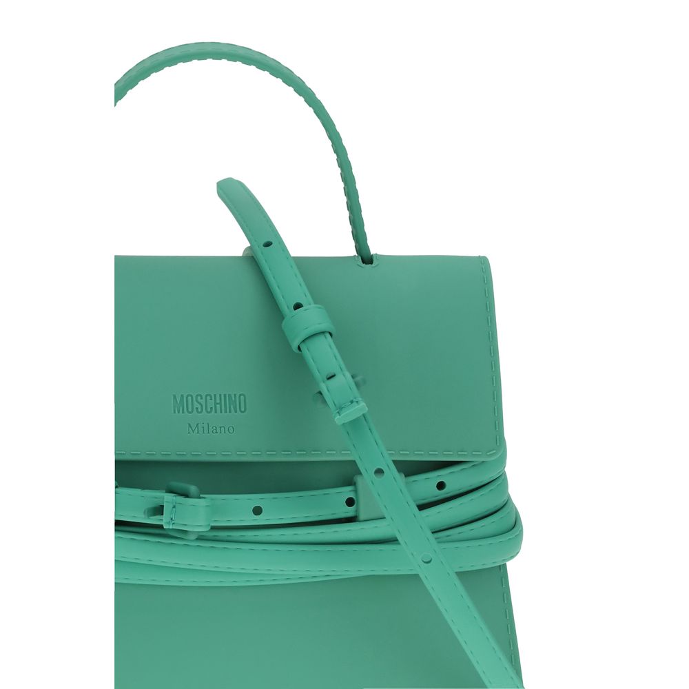 Moschino Zweifarbige Kunstleder-Handtasche