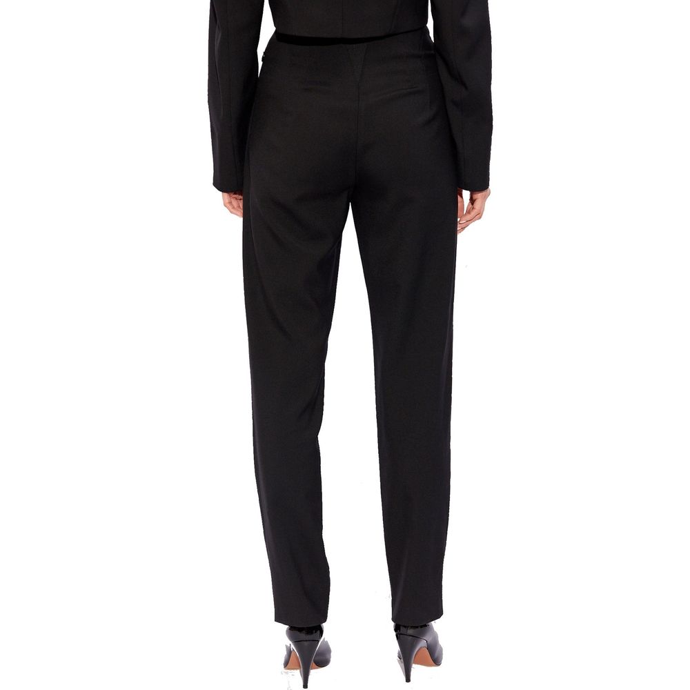 Alaïa Schwarze Zigarettenhose aus Elasthan