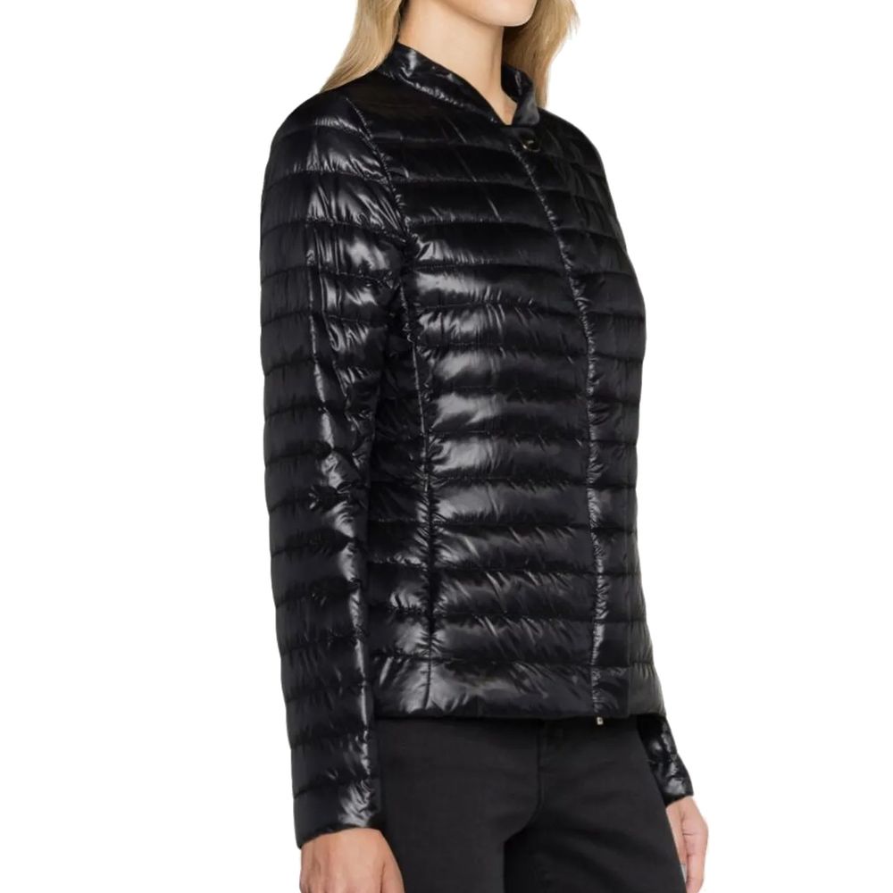 Herno Schwarze Polyamid-Jacke in voller Länge