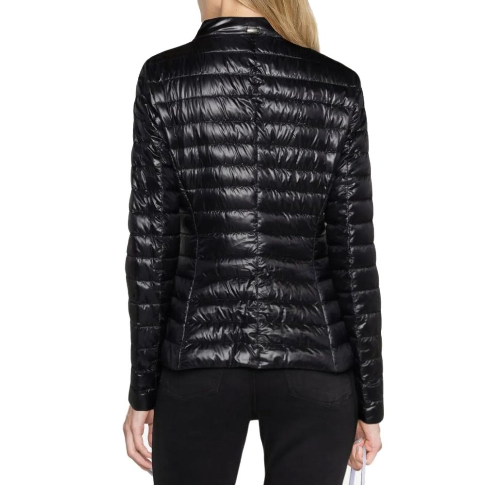 Herno Schwarze Polyamid-Jacke in voller Länge