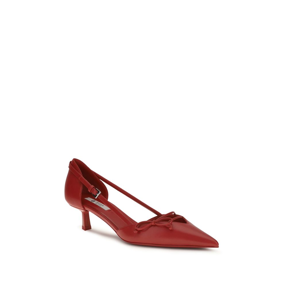 Prada Mehrfarbige Pumps aus Ziegenleder