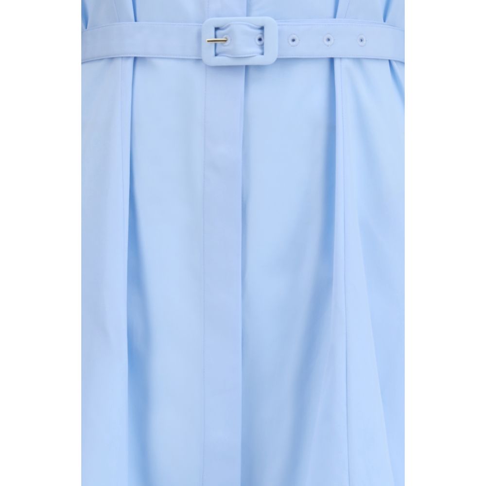 Gabriela Hearst Blaues Baumwoll-Freizeitkleid