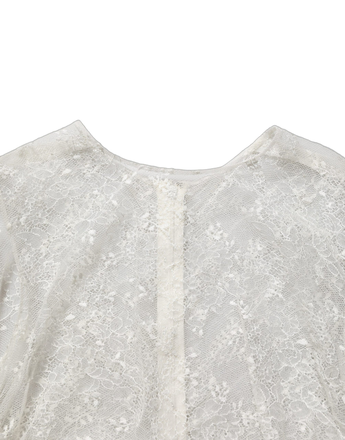 Dolce & Gabbana Elegantes Midi-Kleid aus weißer floraler Spitze, ärmellos