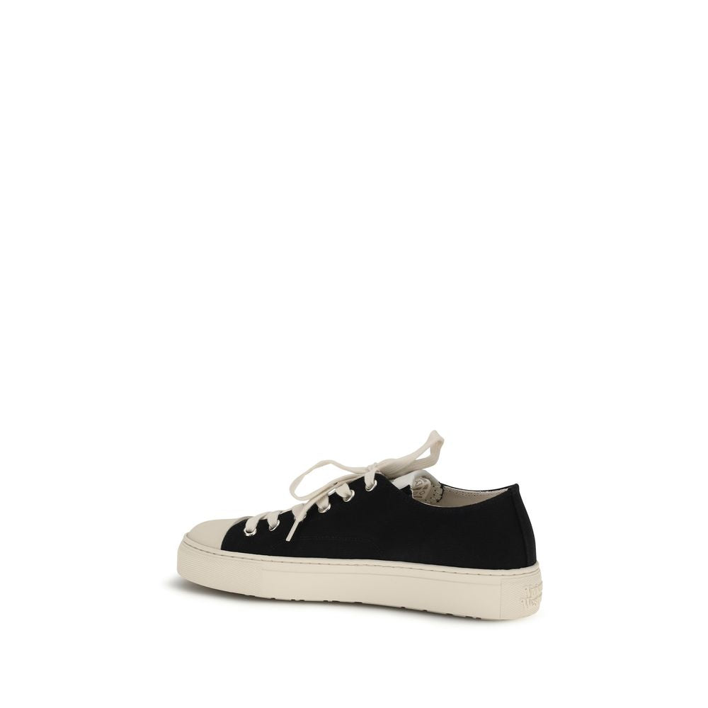 Vivienne Westwood Schwarze Stoff-Sneaker mit niedrigem Schaft