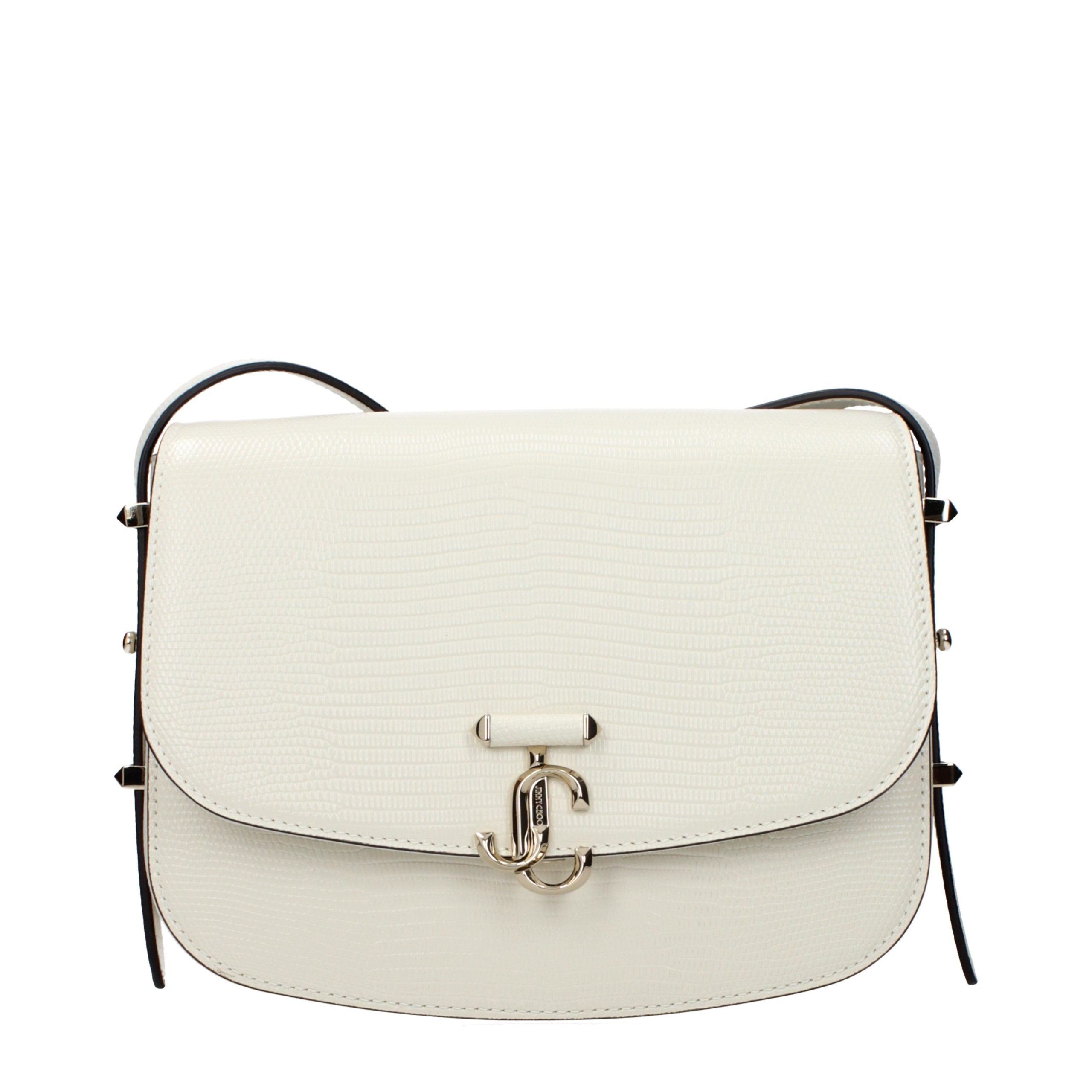Jimmy Choo Weiße Leder Crossbody-Tasche
