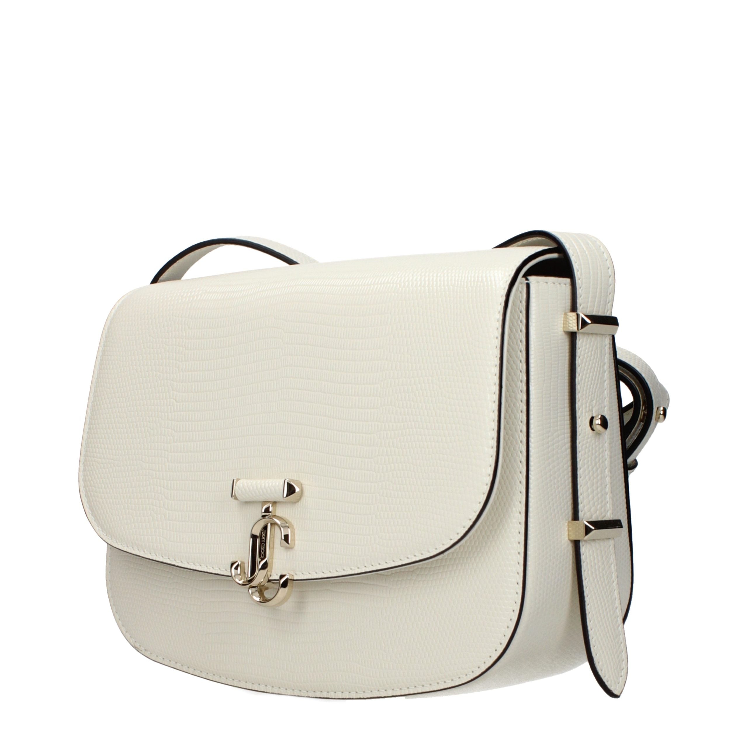 Jimmy Choo Weiße Leder Crossbody-Tasche