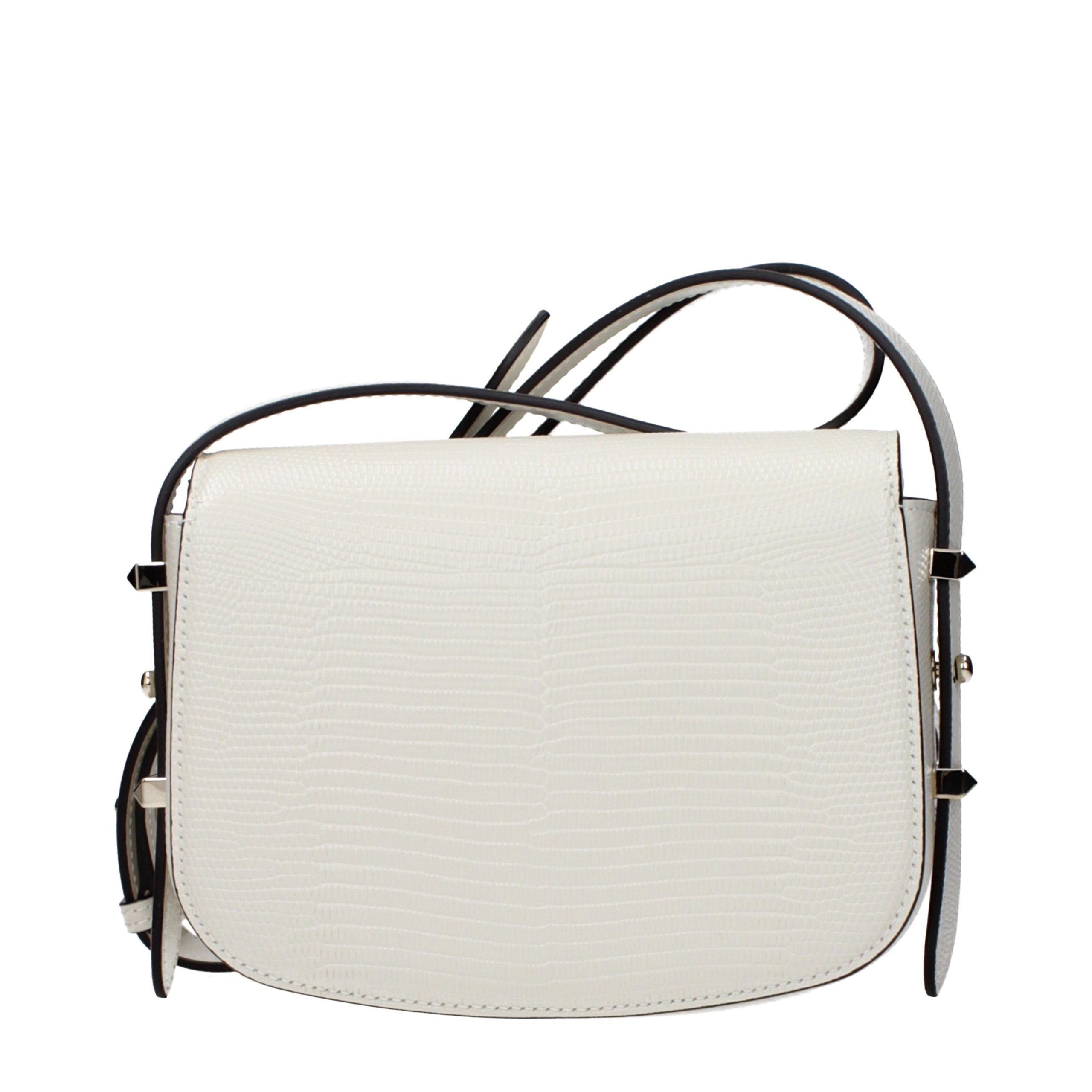 Jimmy Choo Weiße Leder Schultertasche