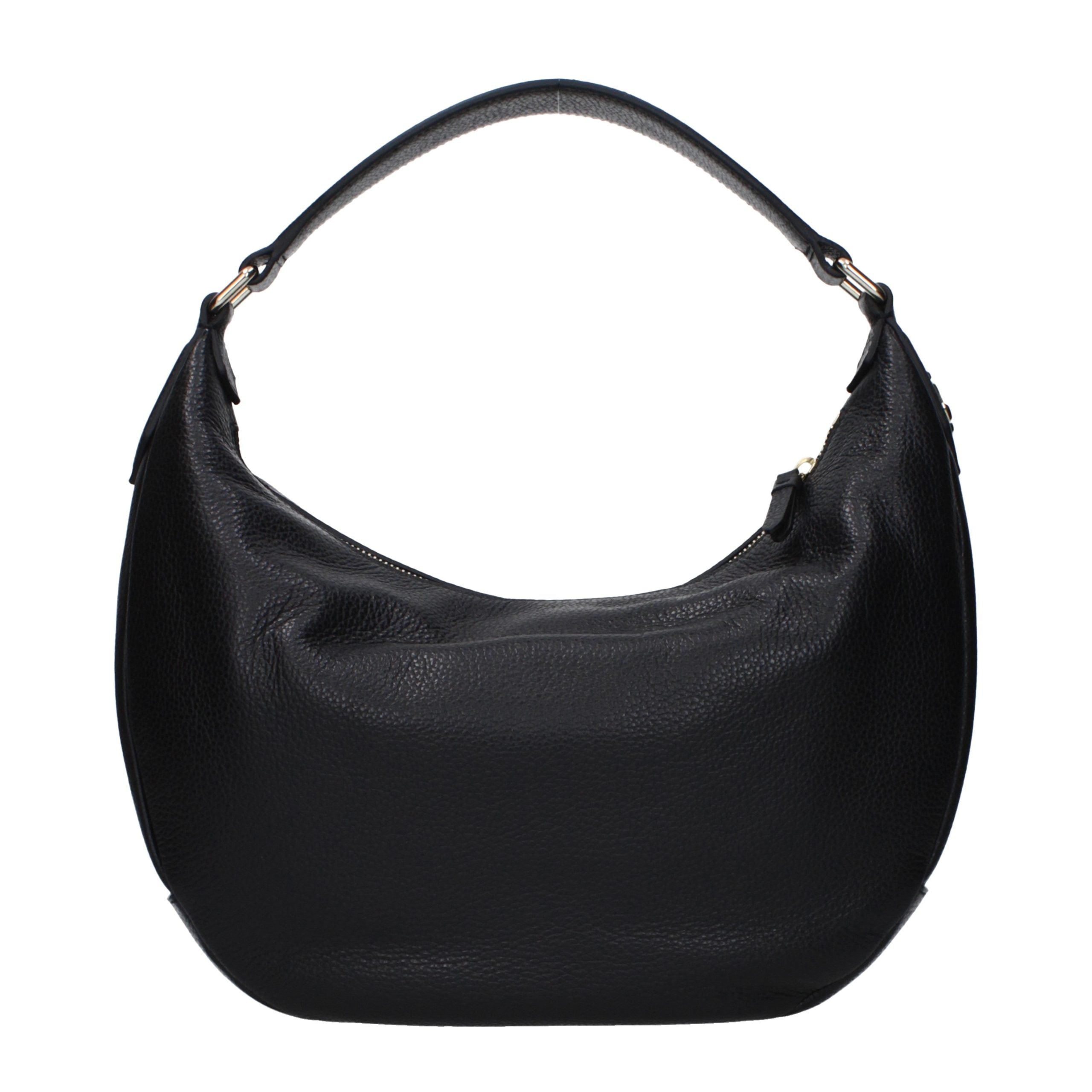 Jimmy Choo Schwarze Leder Umhängetasche