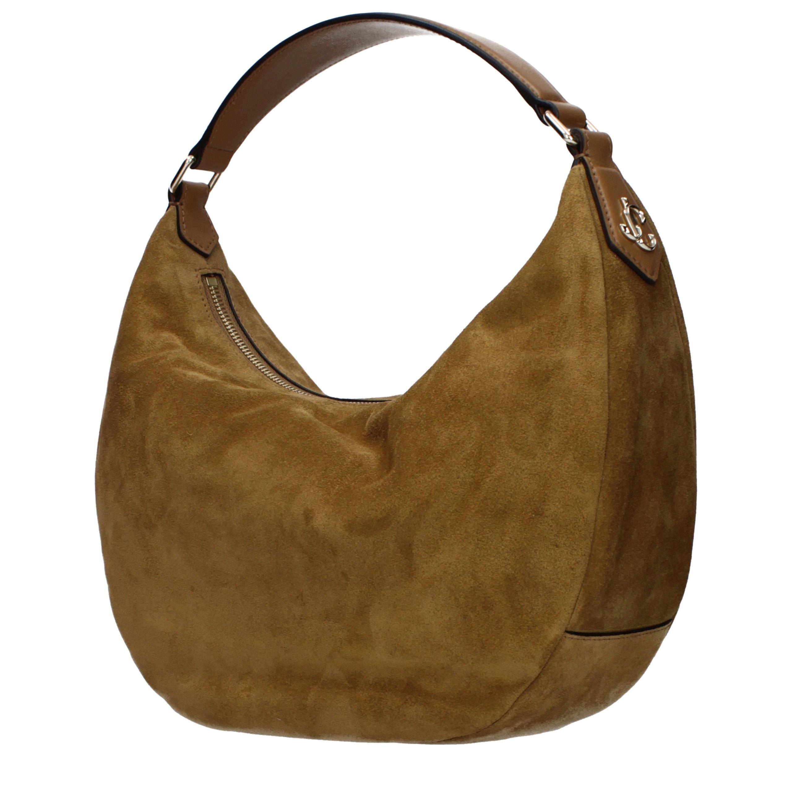 Jimmy Choo Braune Leder Schultertasche