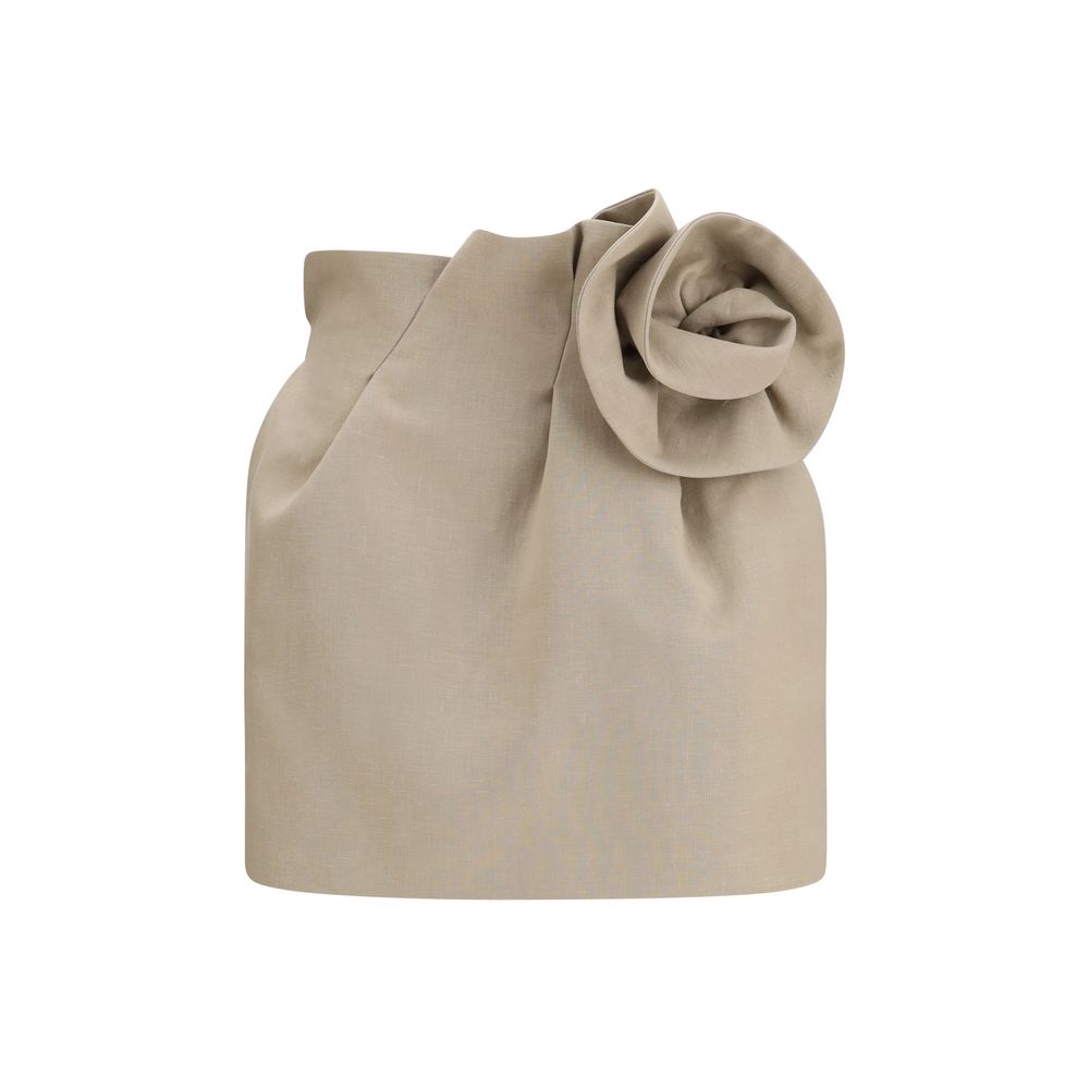Magda Butrym Beige Leinen-Minirock