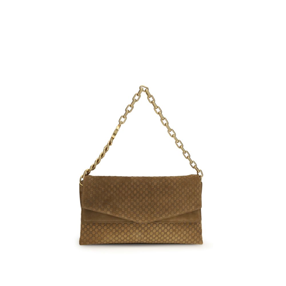 Gucci Braune Wildleder-Handtasche