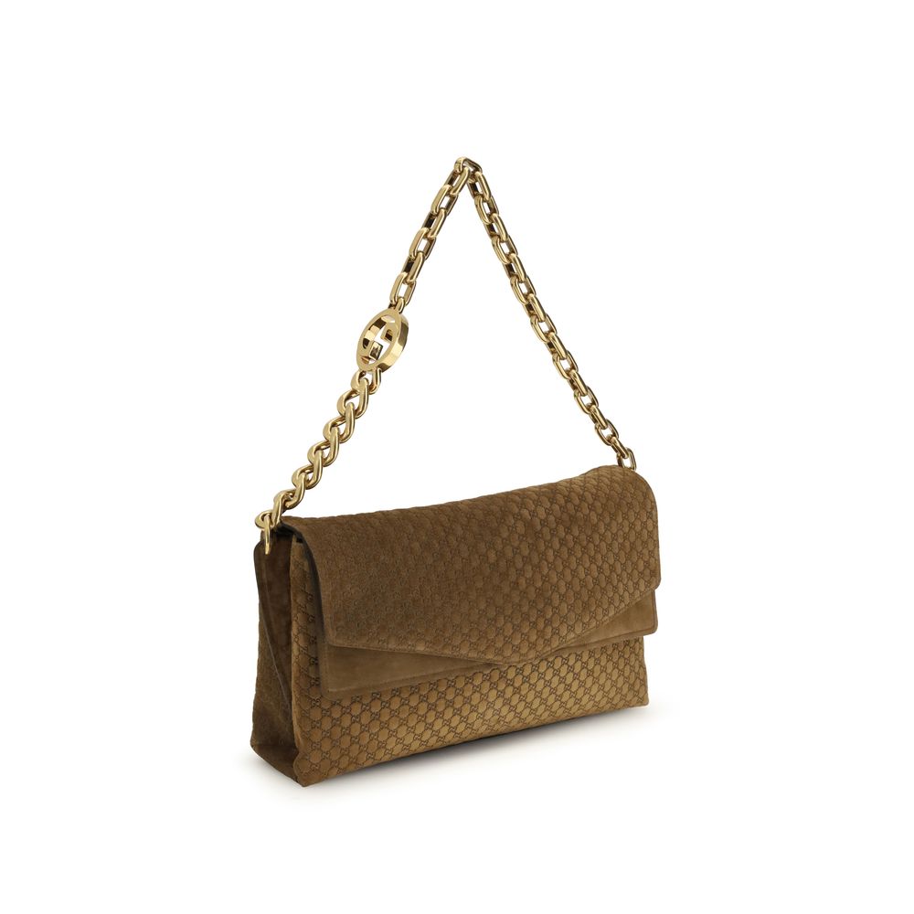 Gucci Braune Wildleder-Handtasche