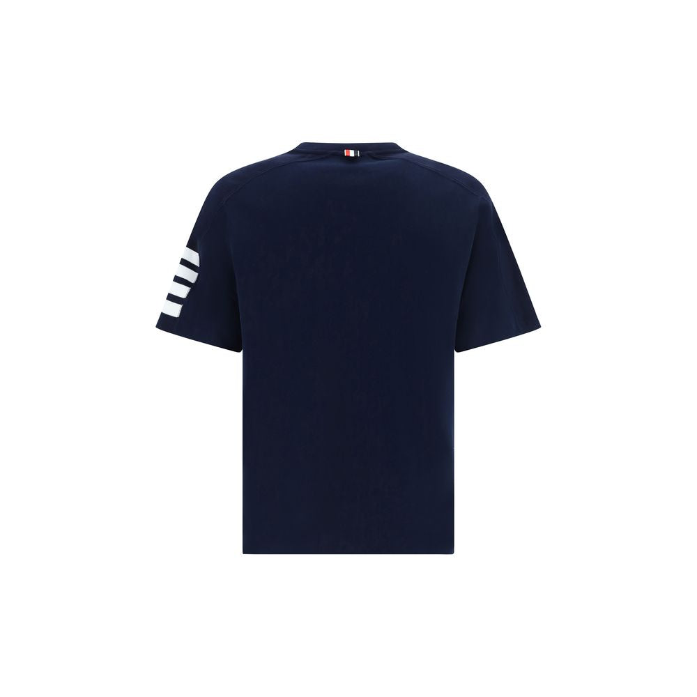 Thom Browne Blaues Baumwoll-T-Shirt