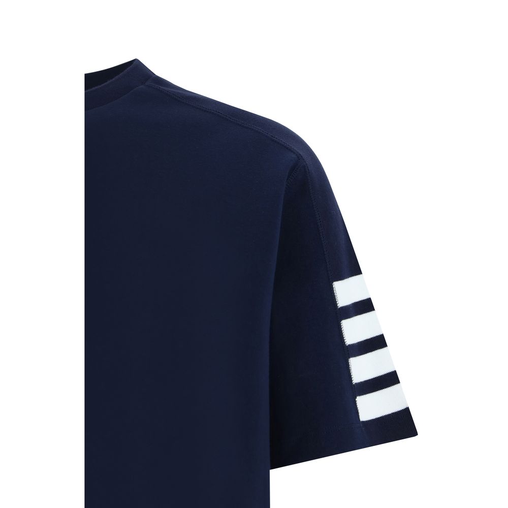Thom Browne Blaues Baumwoll-T-Shirt