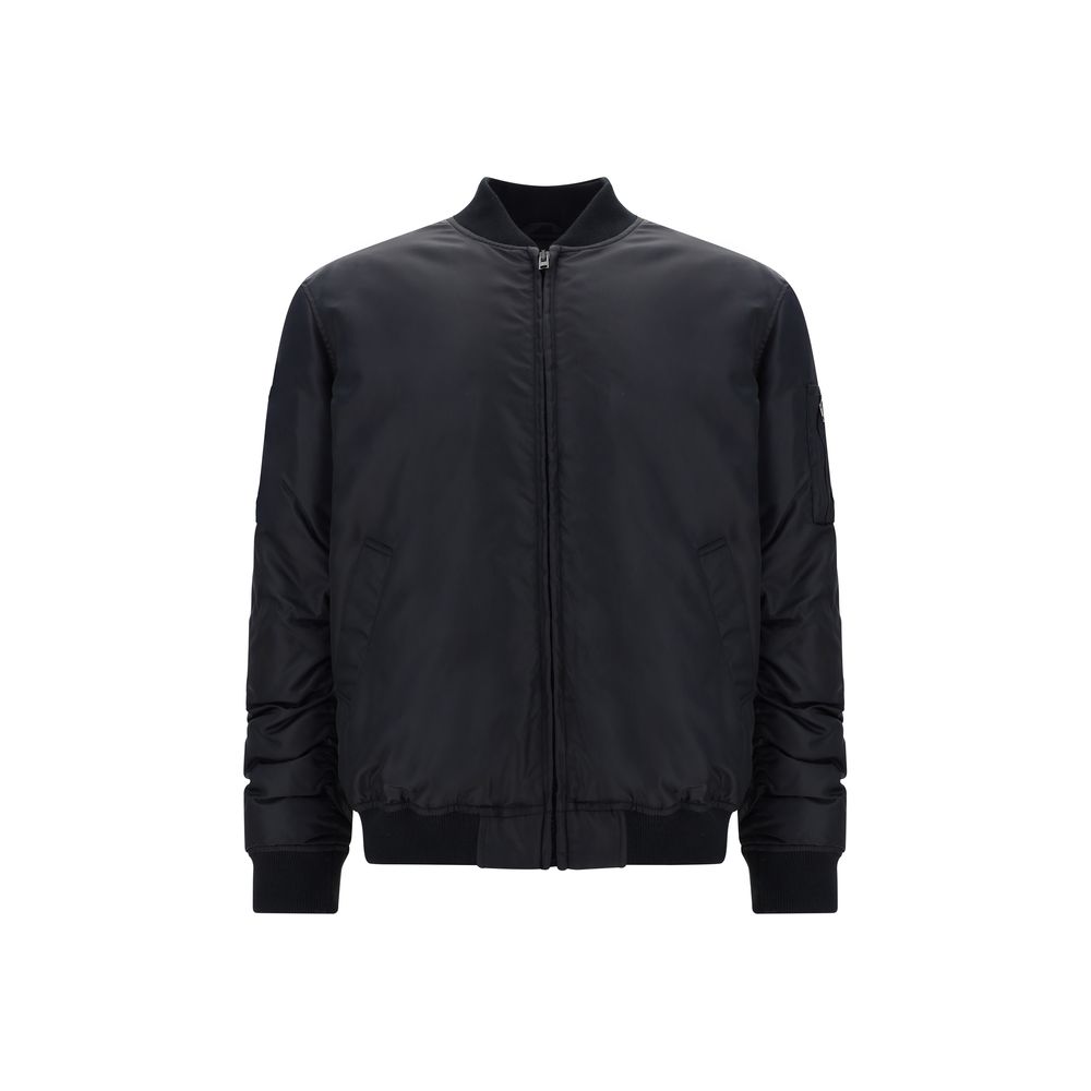 Moschino Schwarzer Bomber aus Polyamid