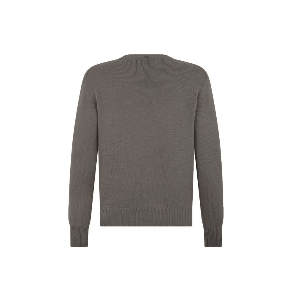 Herno Grauer Kaschmirpullover