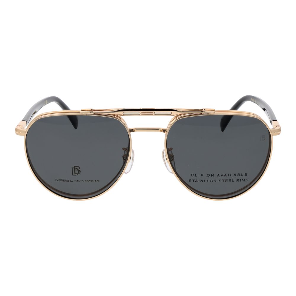 David Beckham Brille aus Goldmetall (Fassung)
