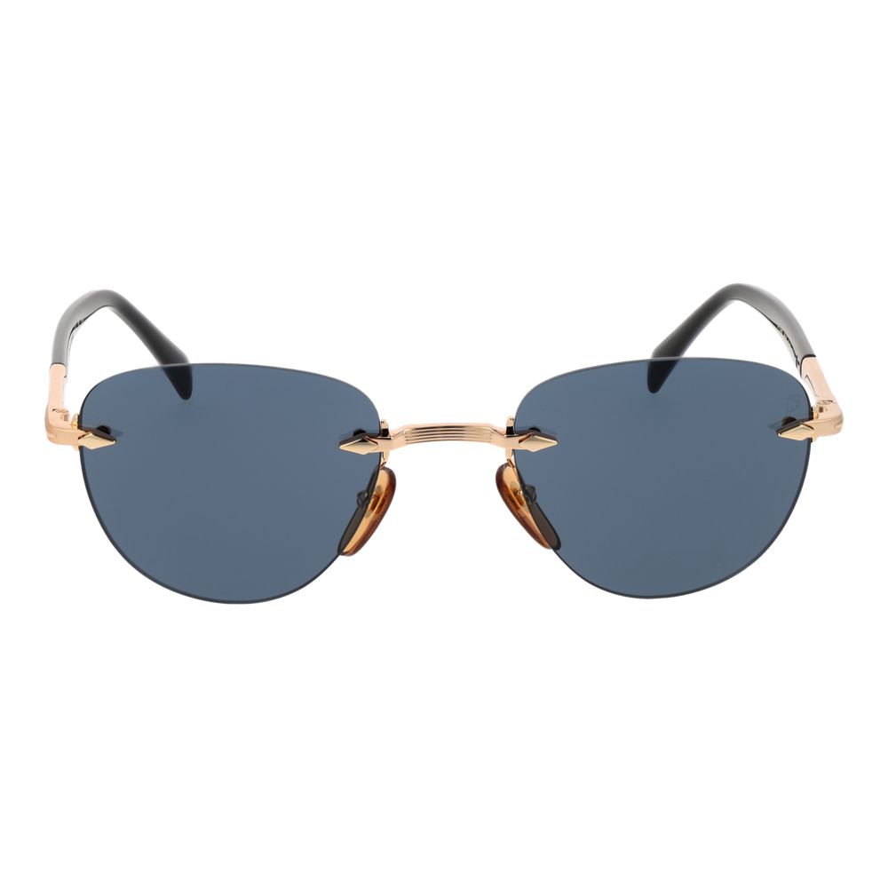 David Beckham Sonnenbrille aus Roségold-Metall