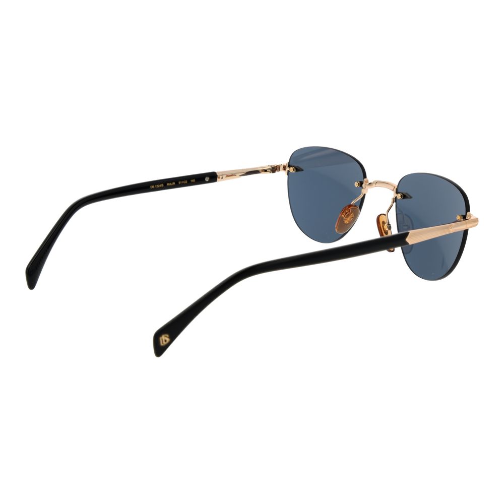 David Beckham Sonnenbrille aus Roségold-Metall