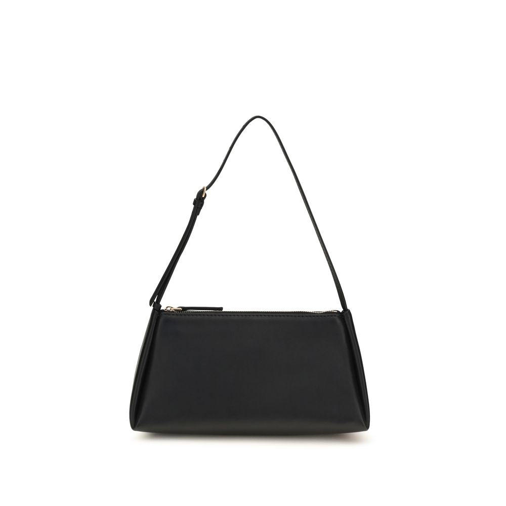 Calvin Klein Schwarze Kalbsleder Bos Taurus Handtasche