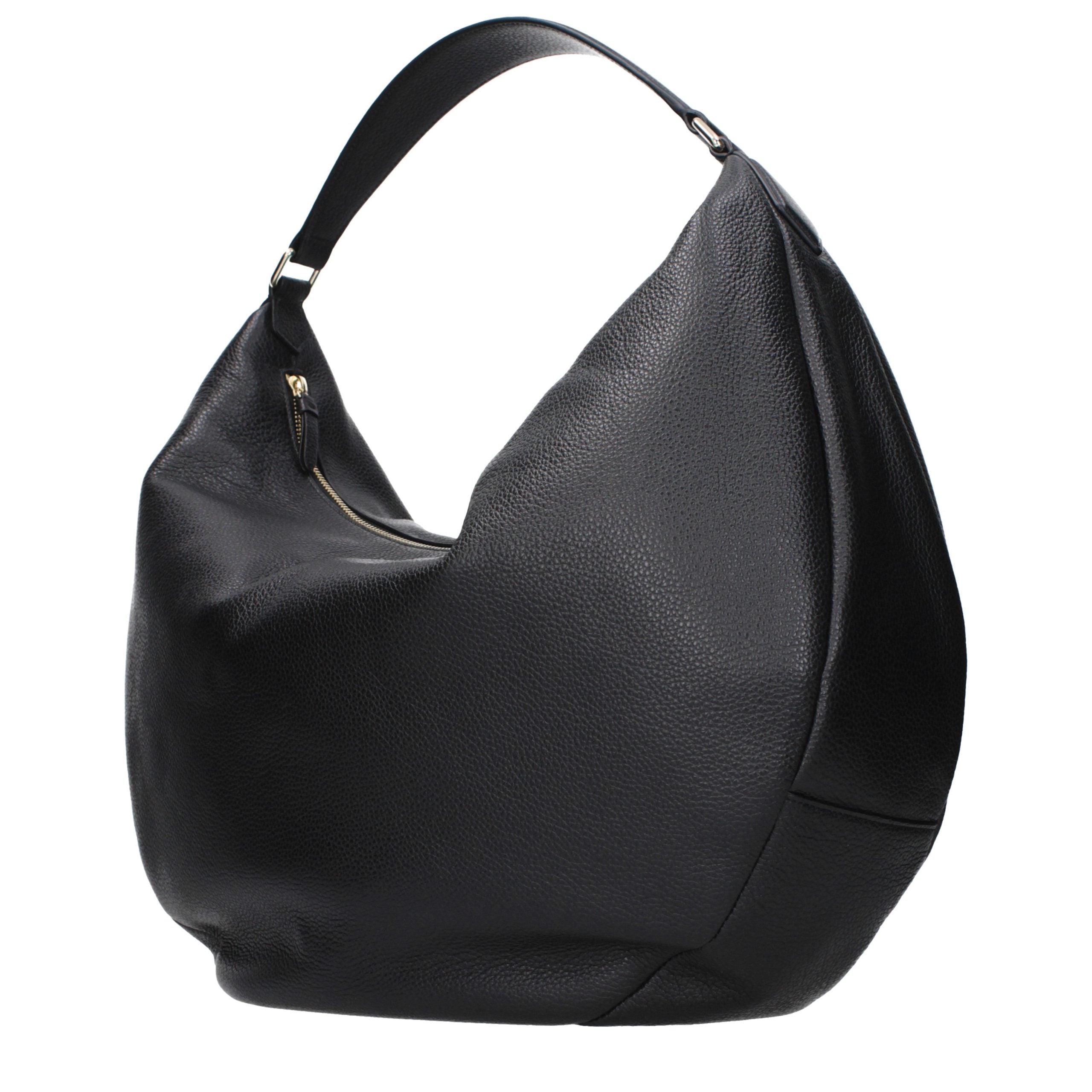 Jimmy Choo Schwarze Leder Umhängetasche