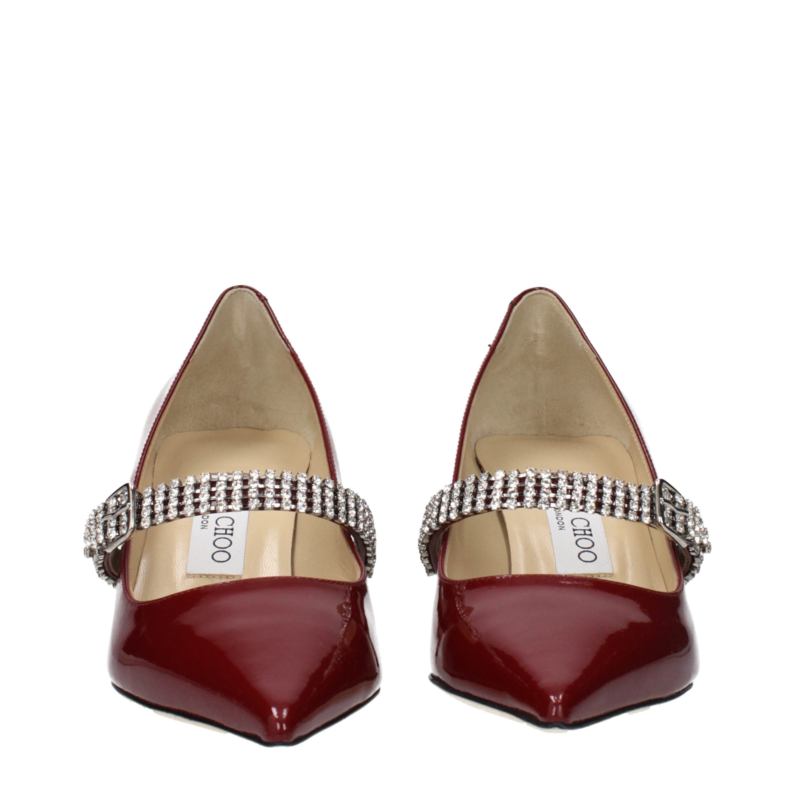 Jimmy Choo Rote Leder Pumps mit hohem Absatz