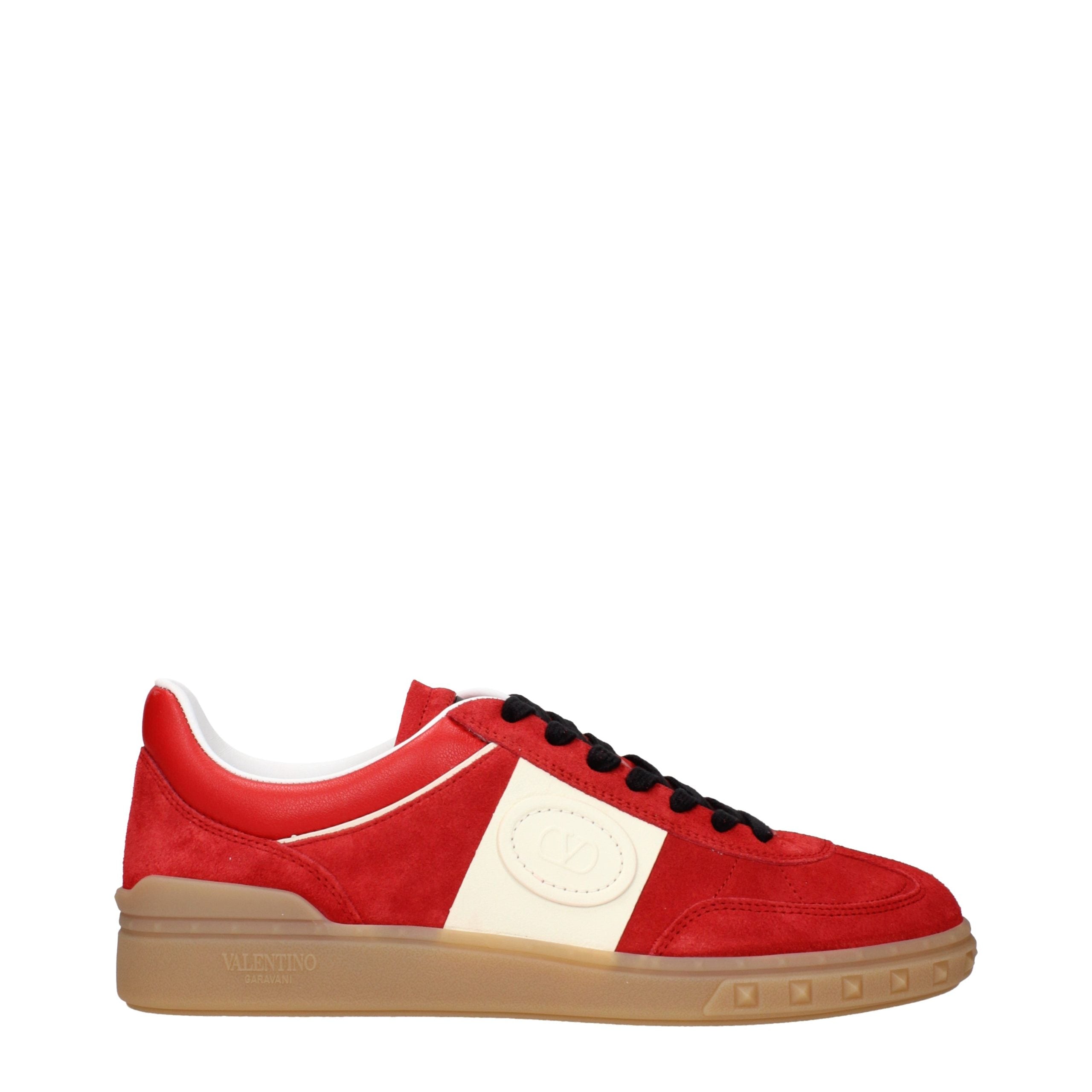 Valentino Garavani Rote Leder Low-Top-Sneaker