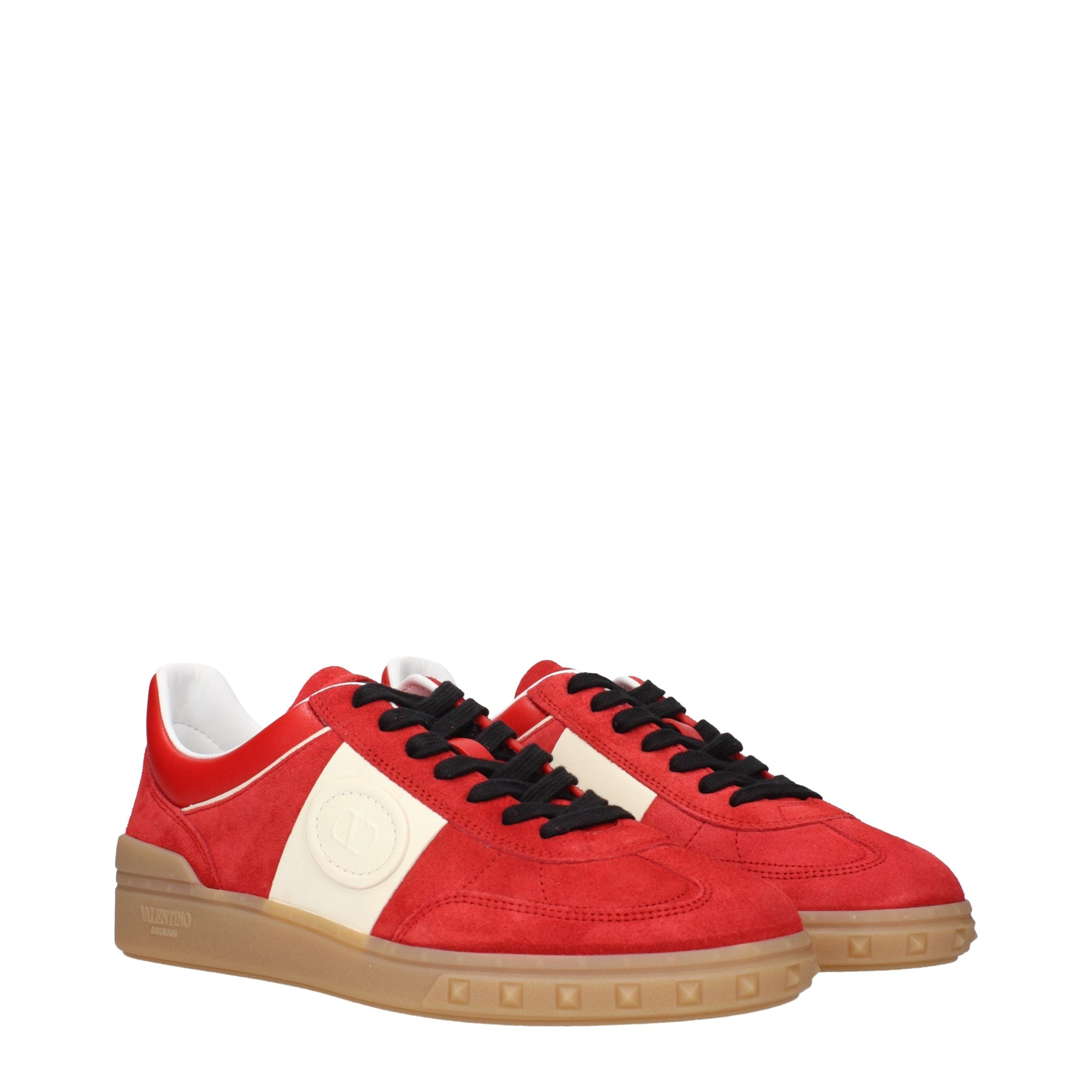 Valentino Garavani Rote Leder Low-Top-Sneaker