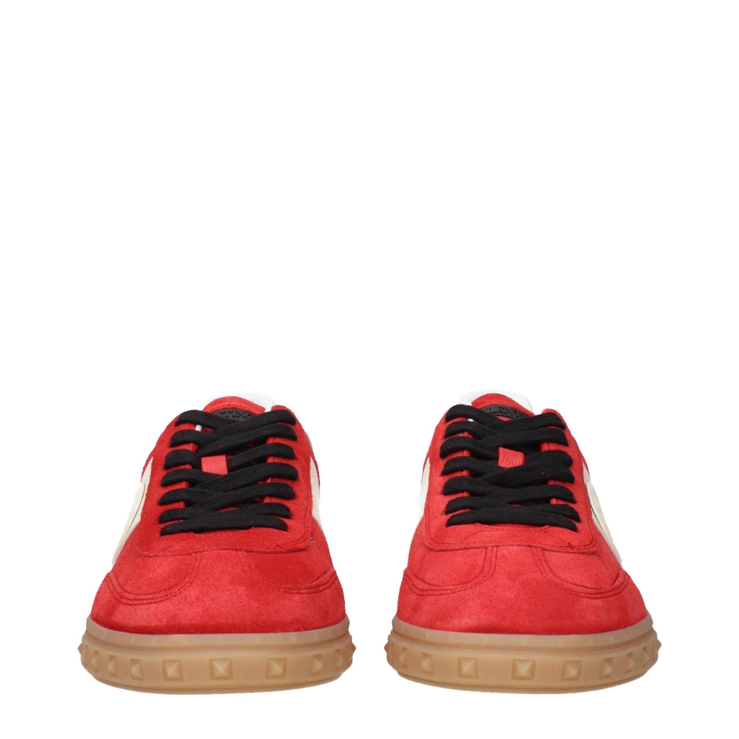 Valentino Garavani Rote Leder Low-Top-Sneaker