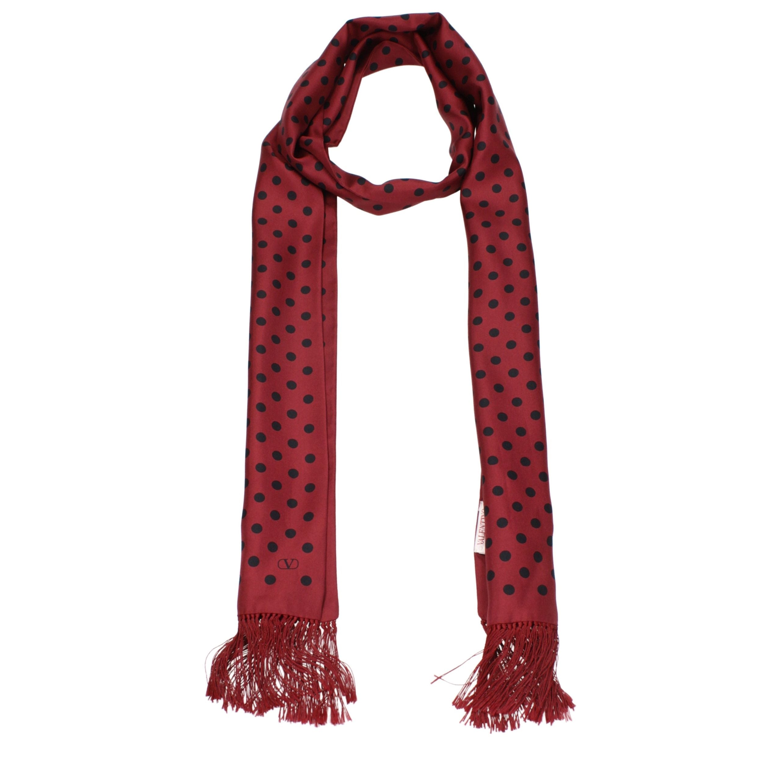Valentino Garavani Roter Seidenschal