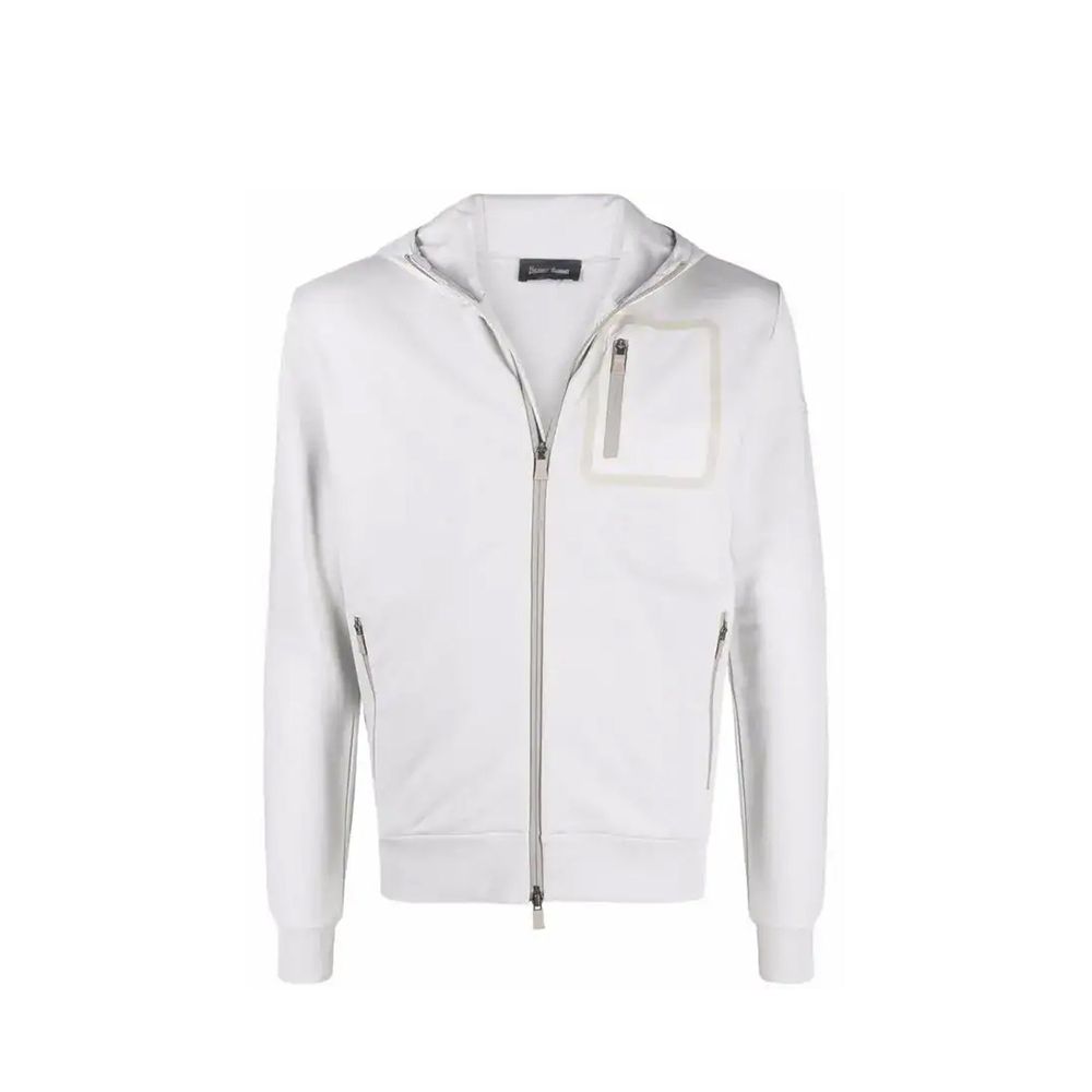 Herno Grauer Baumwollpullover