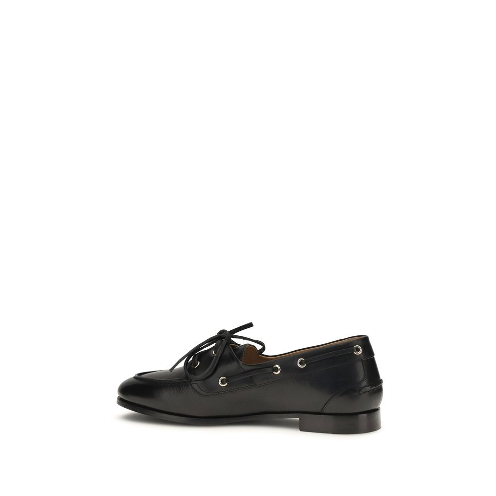 Bally Schwarze "Bos Taurus" Kalbsleder Loafer zum Hineinschlüpfen