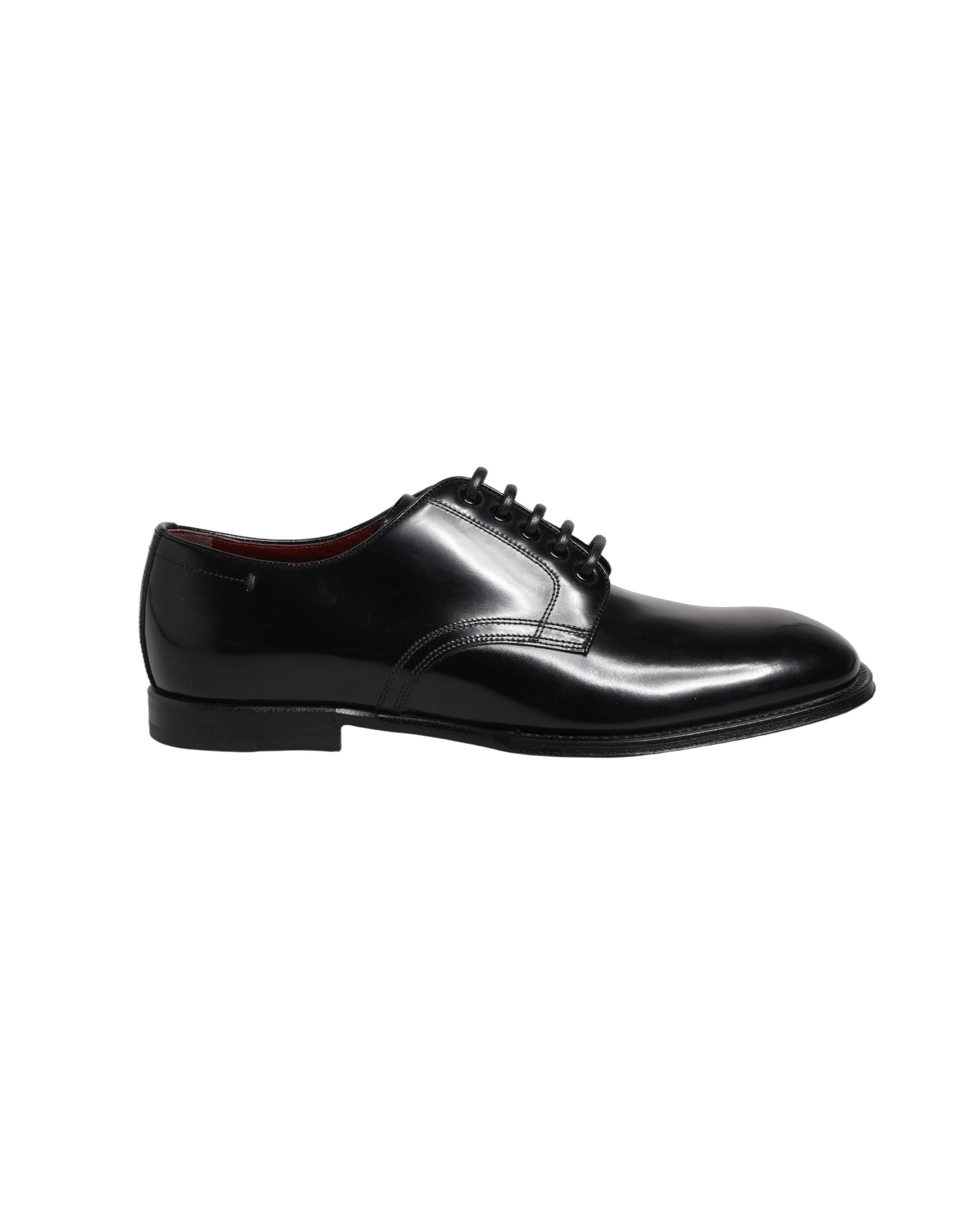 Dolce & Gabbana Schwarze Derby-Schuhe aus Kalbsleder für Herren