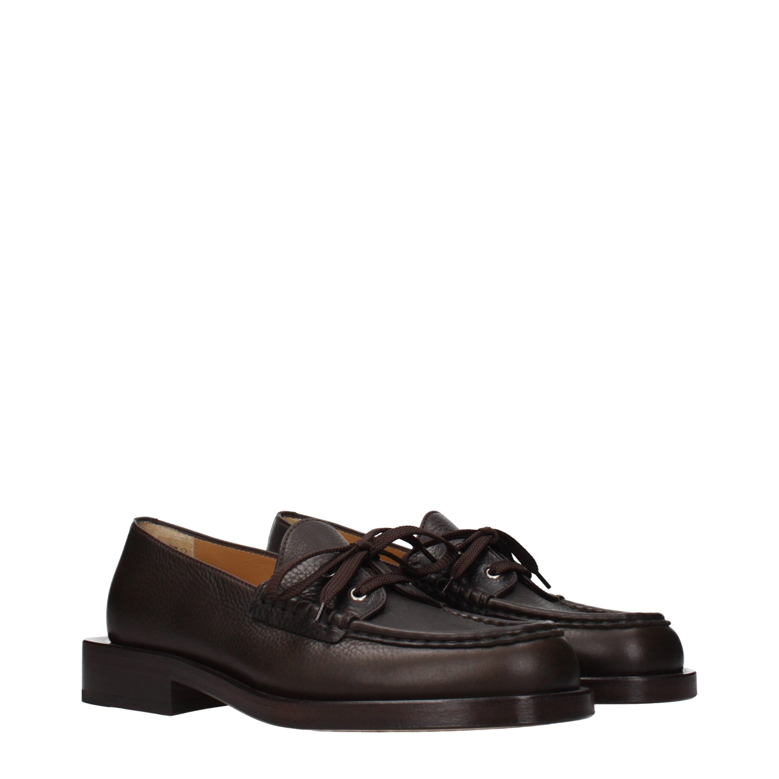 Jacquemus Braune Loafer aus Leder zum Hineinschlüpfen