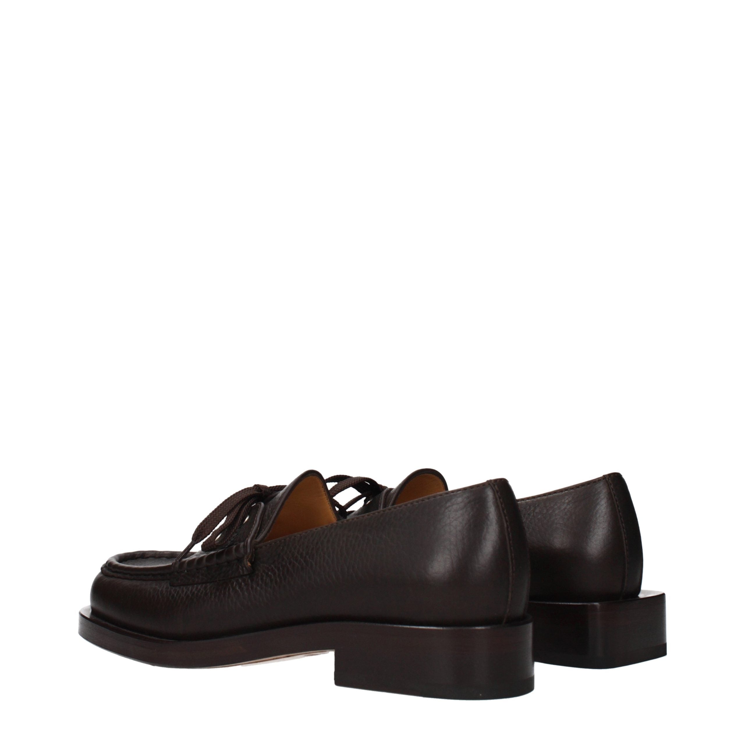 Jacquemus Braune Loafer aus Leder zum Hineinschlüpfen