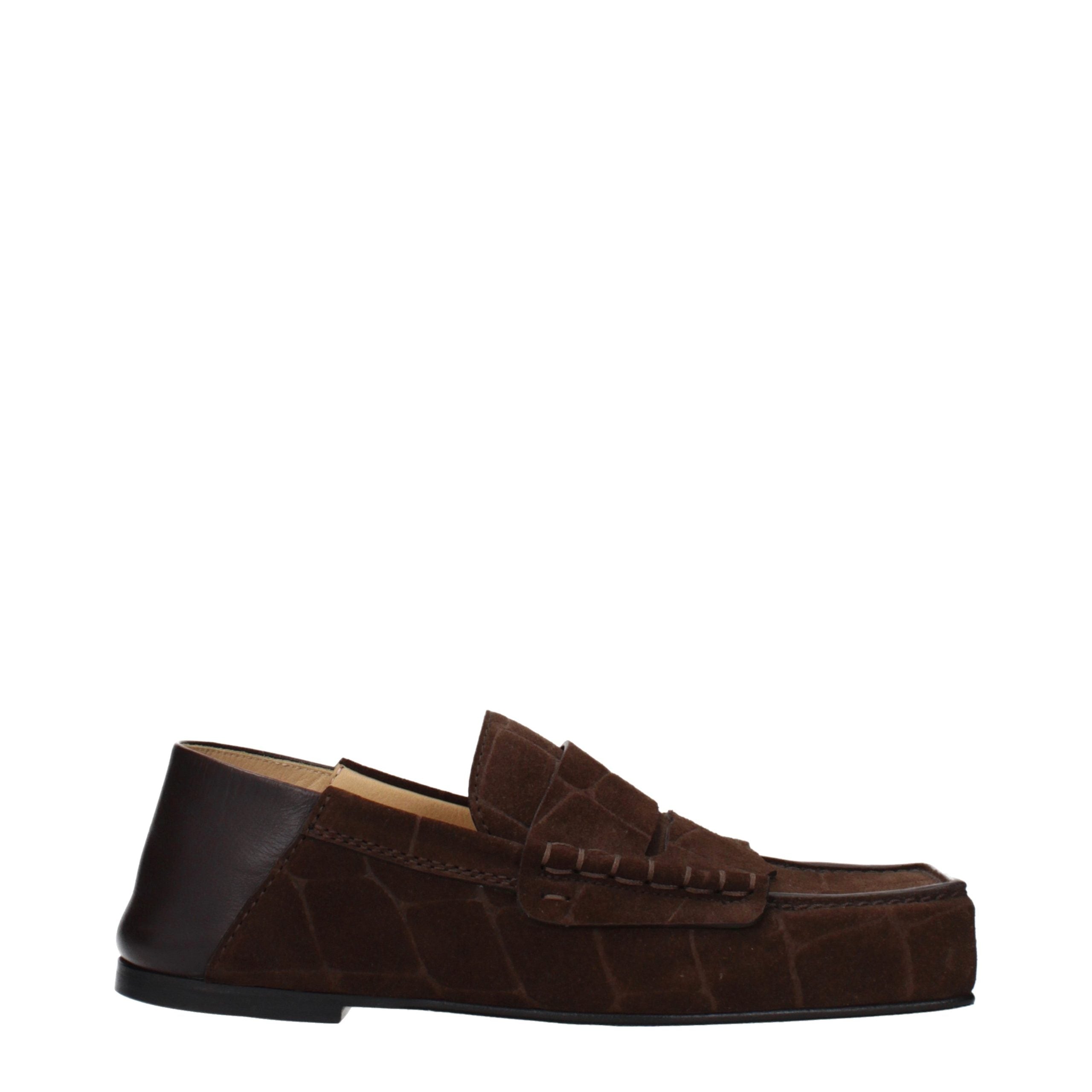 Jacquemus Braune Loafer aus Leder zum Hineinschlüpfen