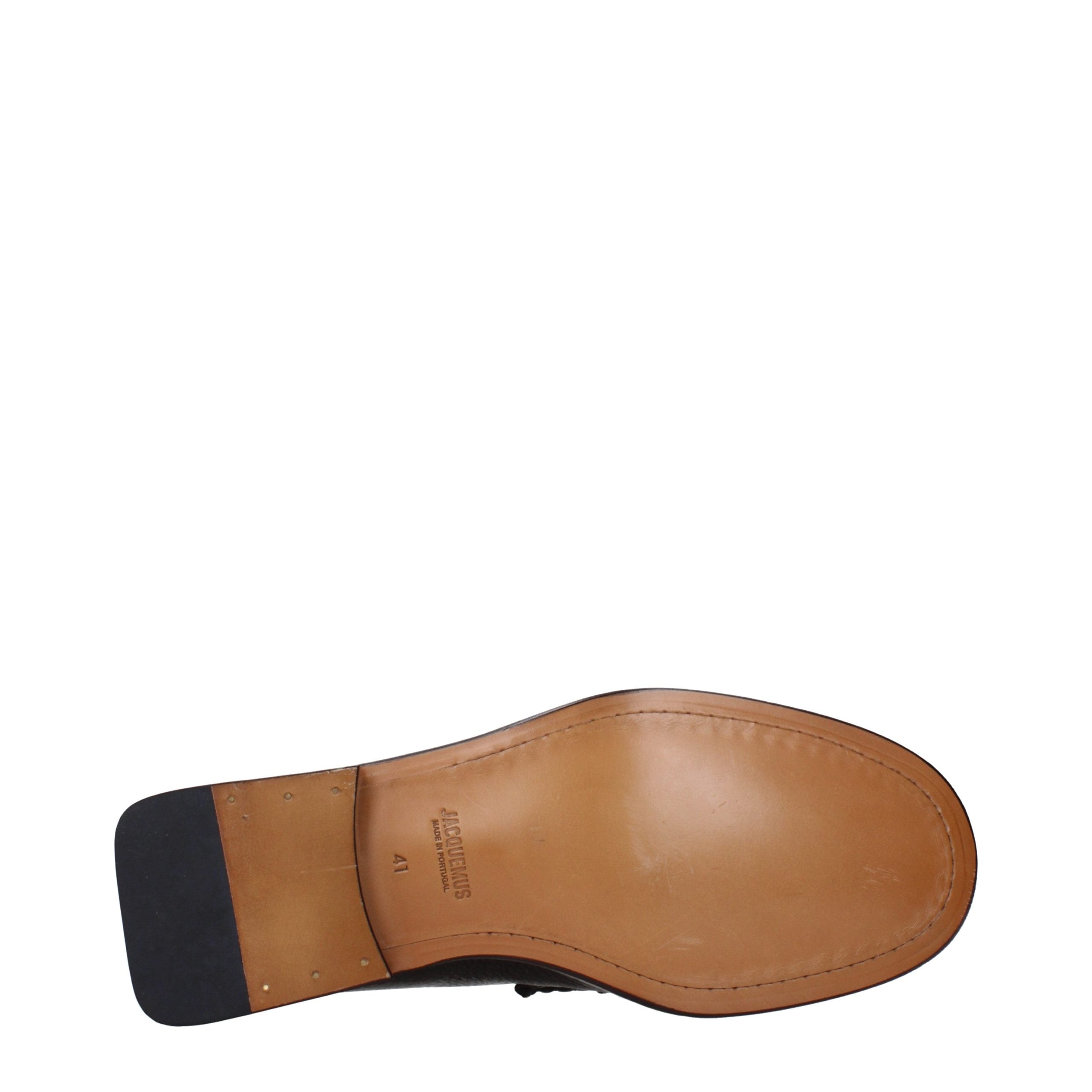 Jacquemus Braune Loafer aus Leder zum Hineinschlüpfen