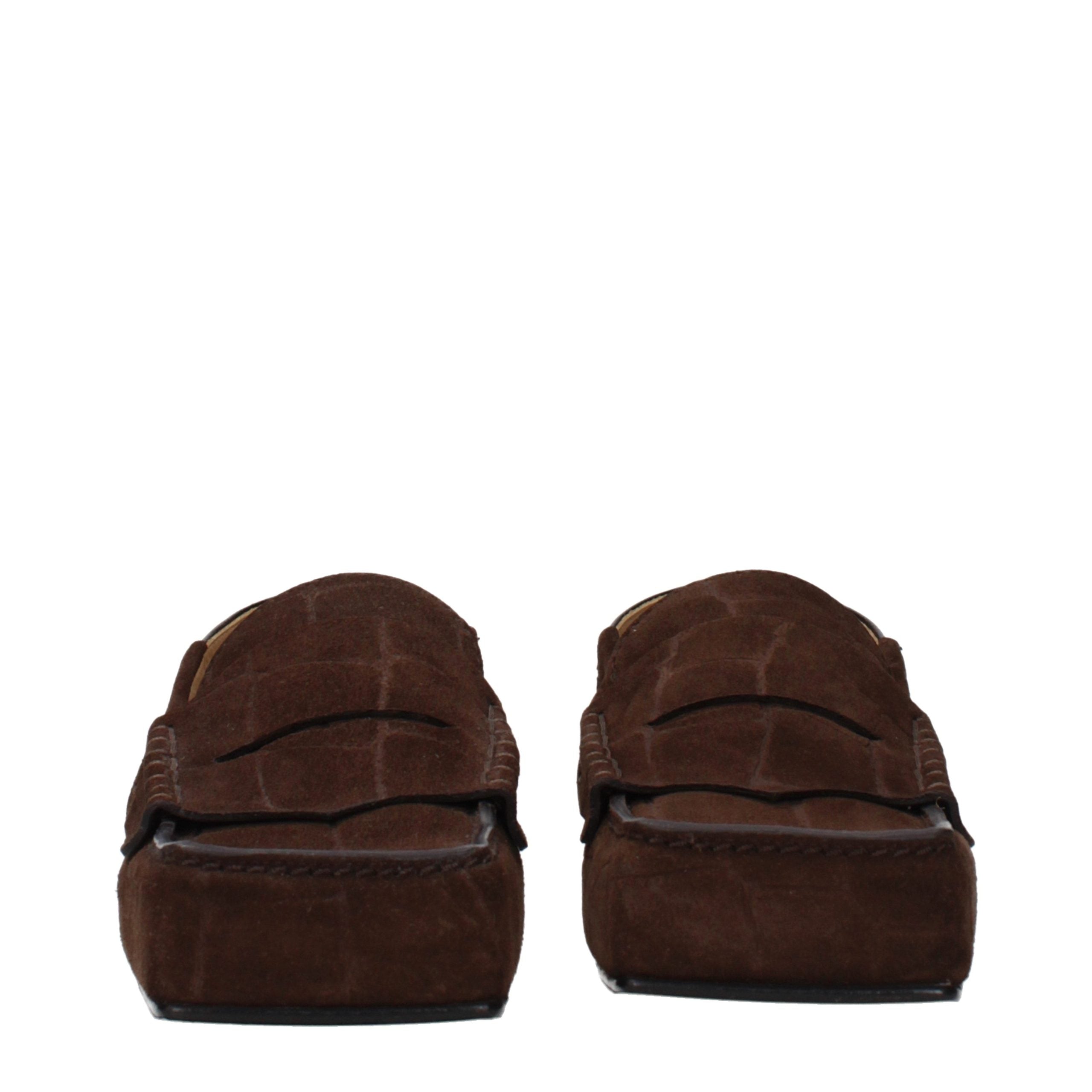 Jacquemus Braune Loafer aus Leder zum Hineinschlüpfen