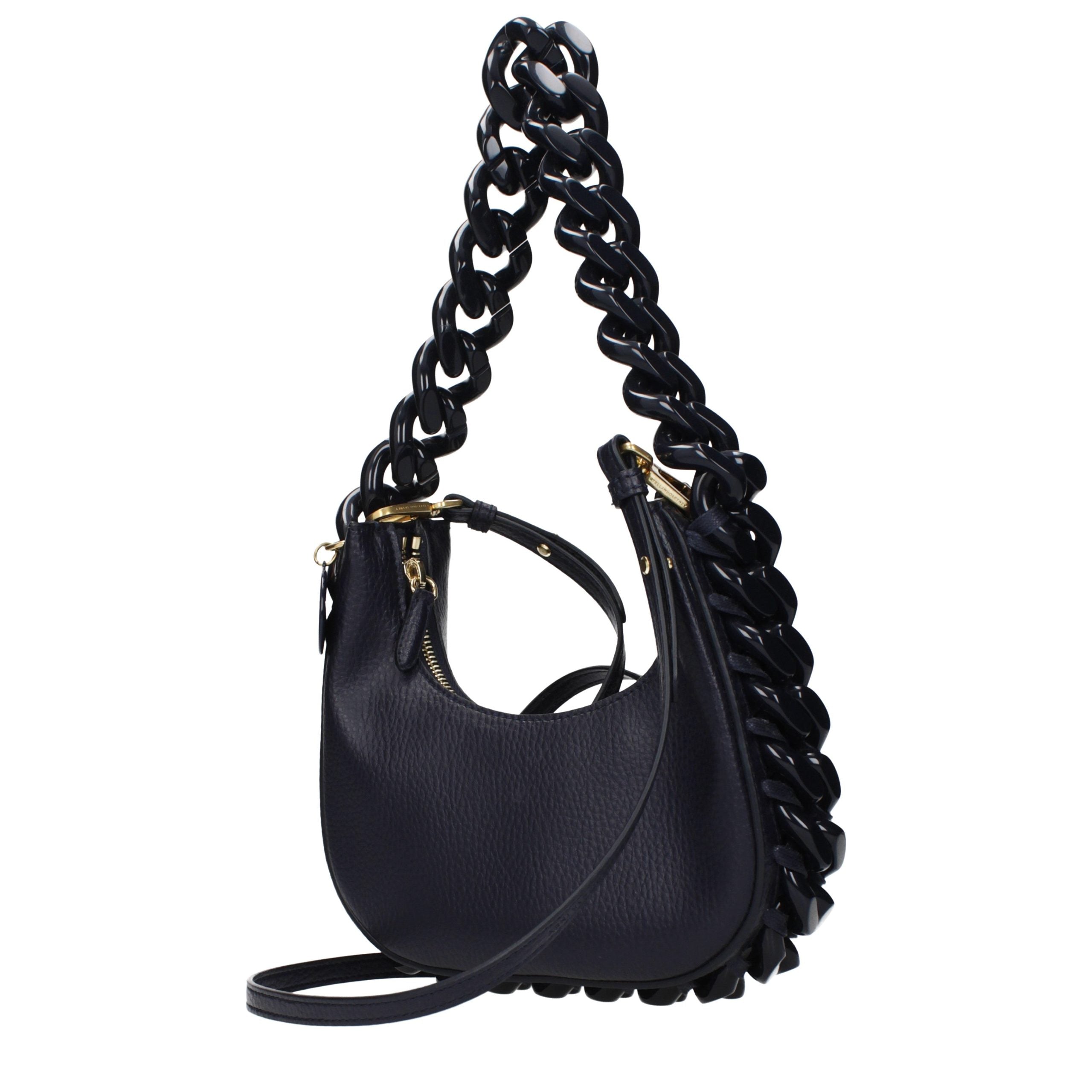Stella McCartney Schultertasche aus blauem Leder