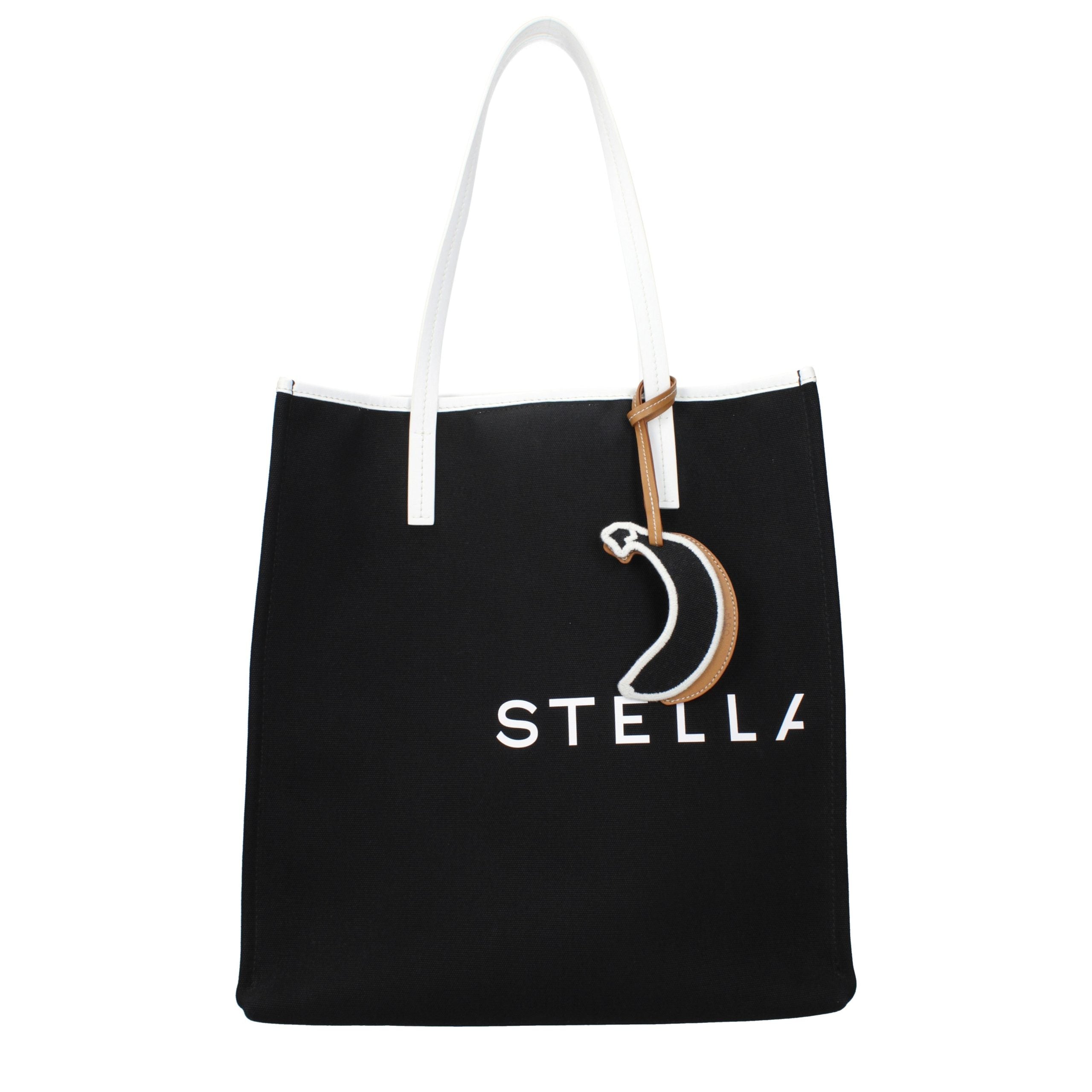 Stella McCartney Schwarze Stoffhandtasche