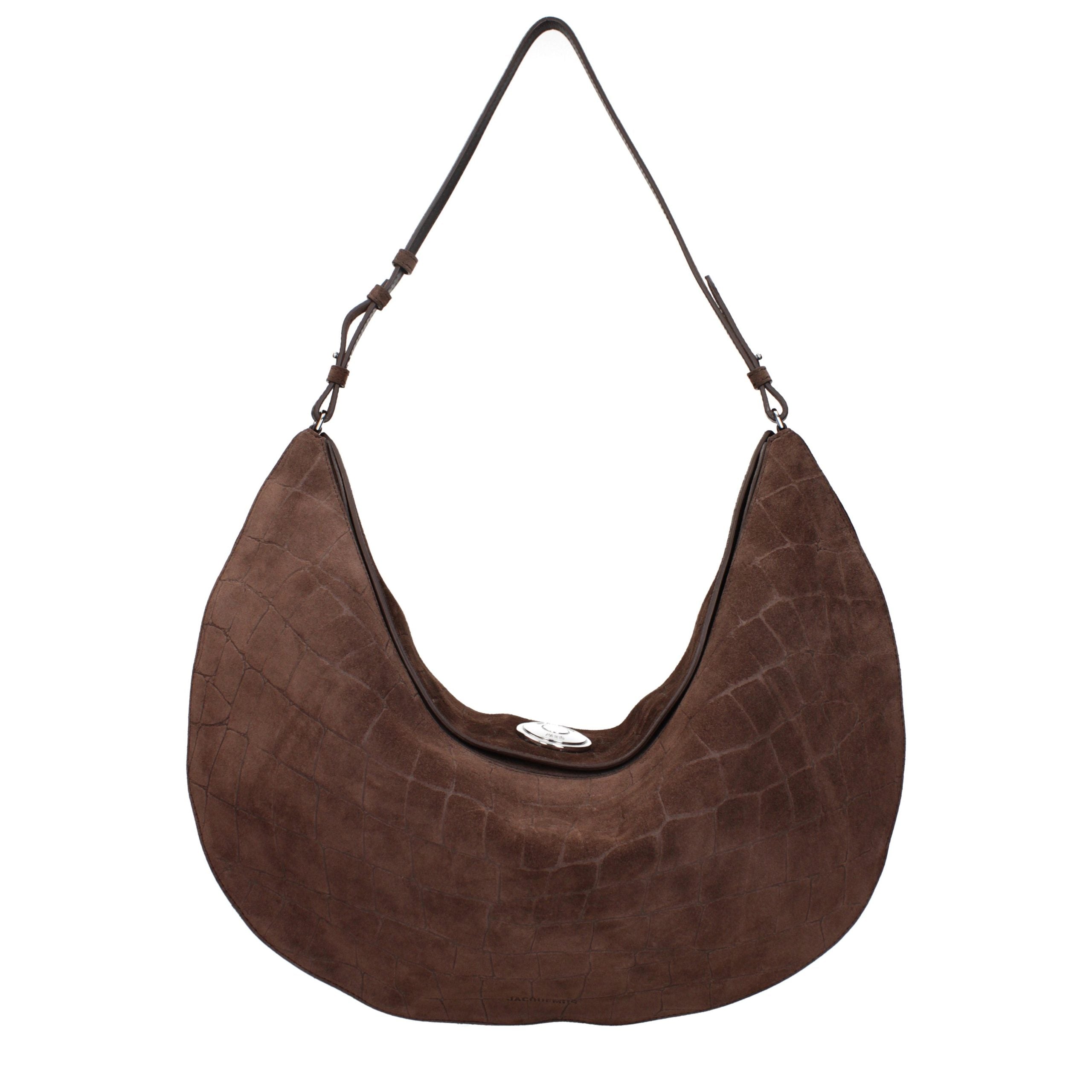 Jacquemus Braune Leder Schultertasche